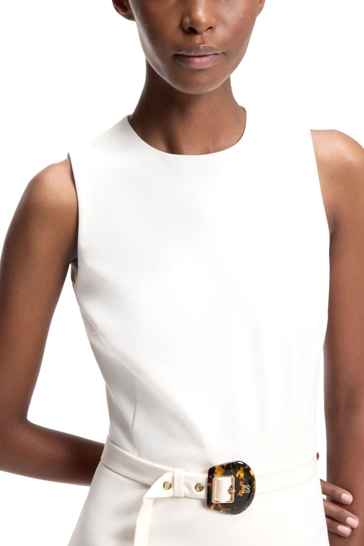 HUGO ΦΟΡΕΜΑ MIDI KIDENNA ΑΠΟΣΠΩΜΕΝΗ ΖΩΝΗ ΕΚΡΟΥ