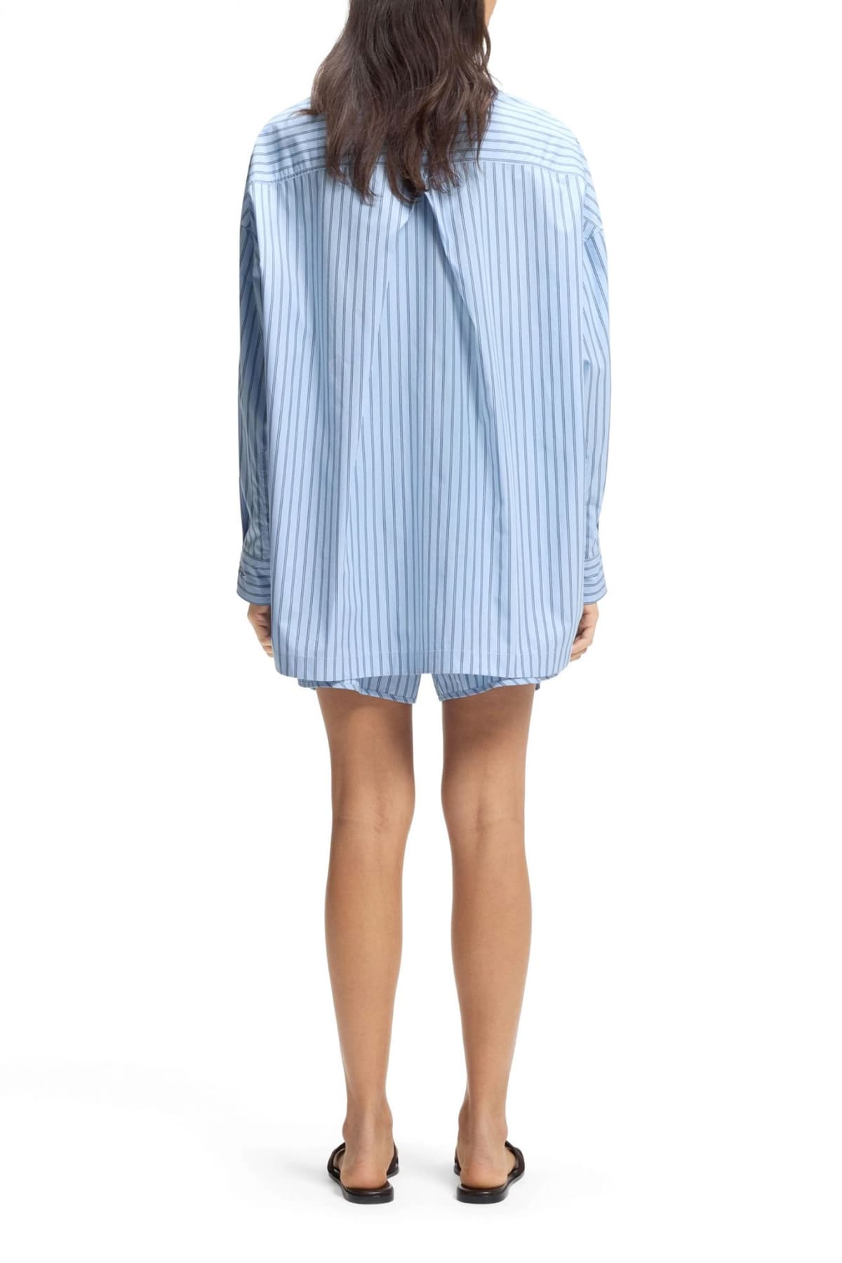 BOSS CASUAL ΠΟΥΚΑΜΙΣΟ ΡΙΓΕ C_BOSTATTA OVERSIZED ΣΙΕΛ