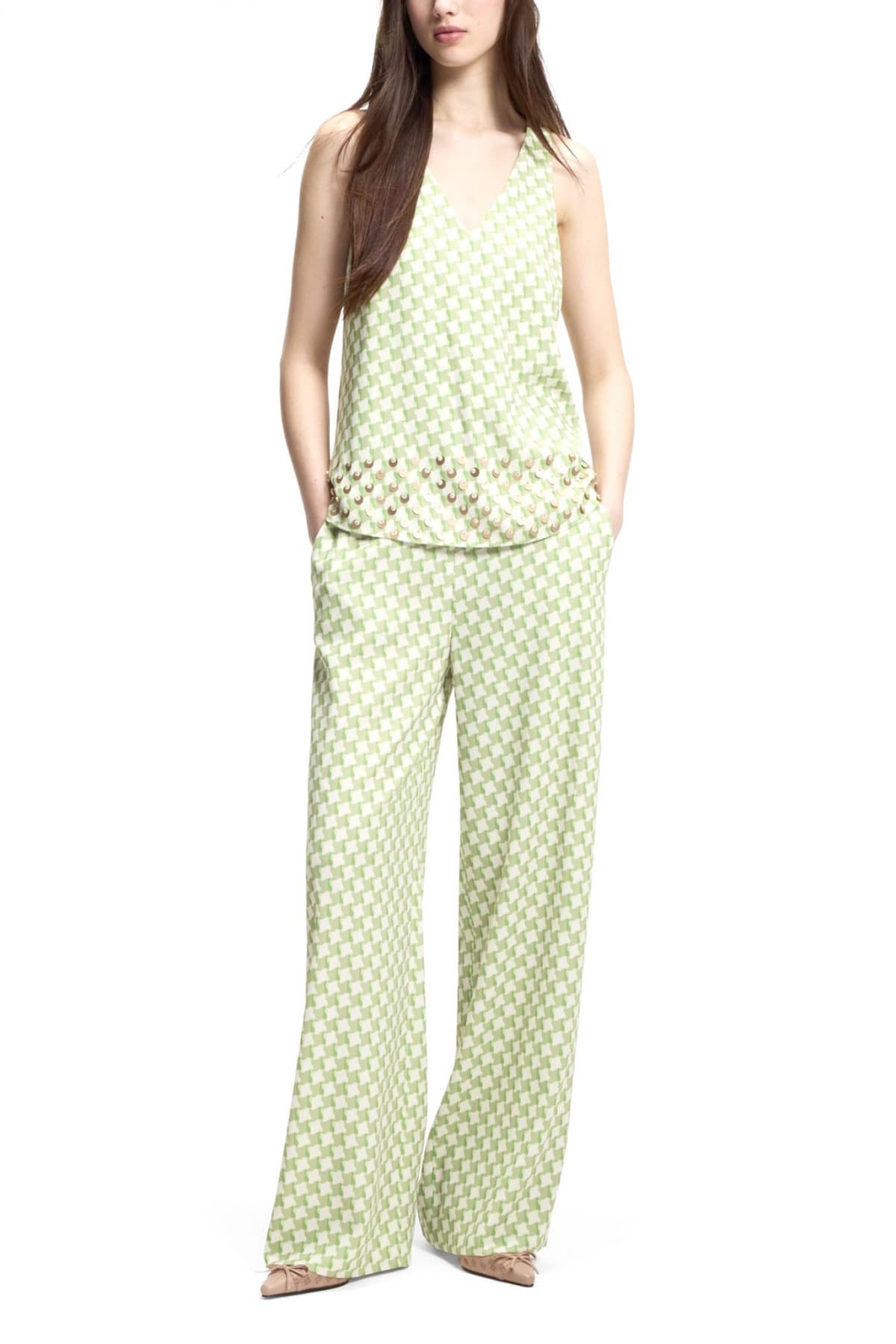 Women's Trousers Hugo Green