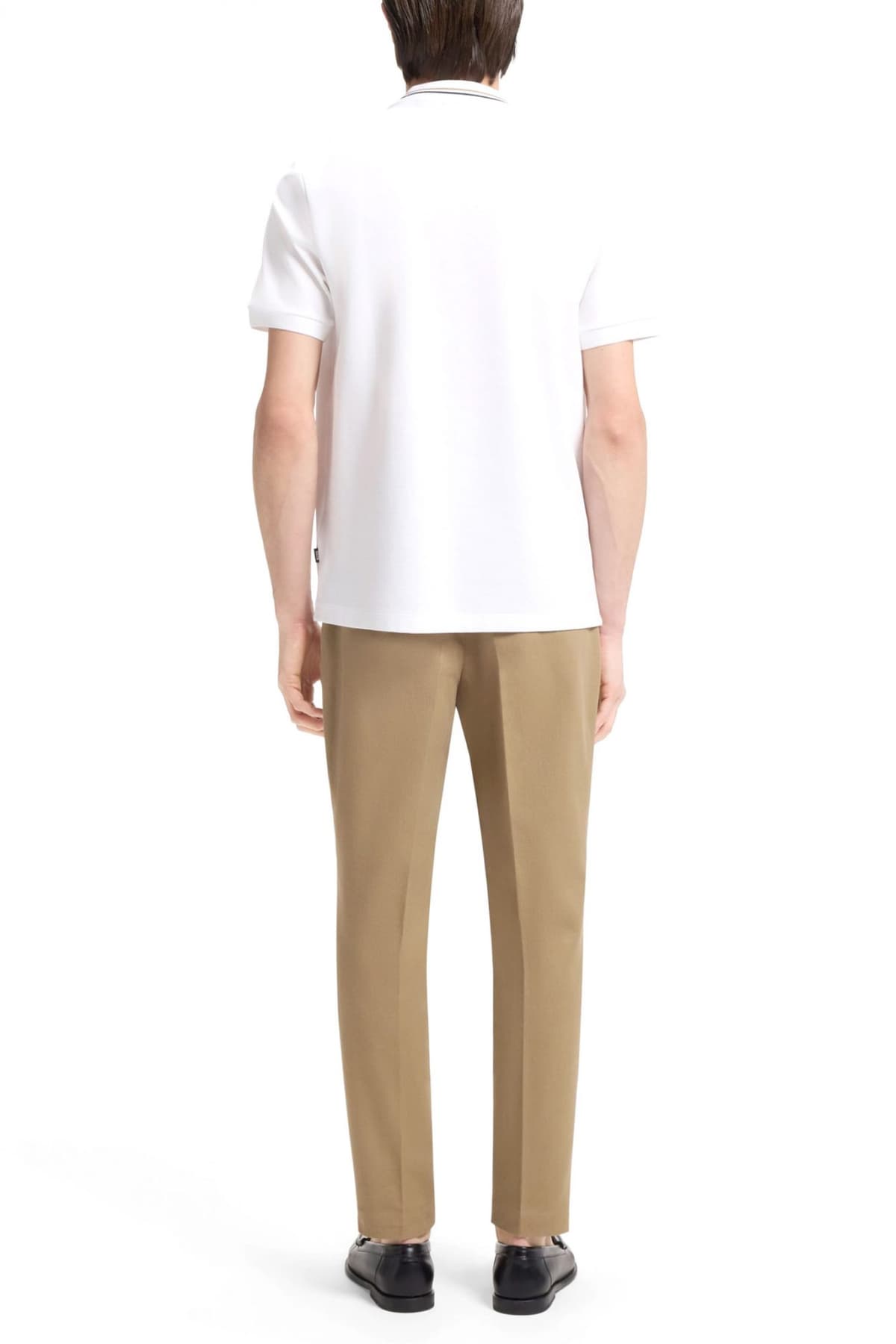 BOSS T-SHIRT HALF BUTTON C-PRATT 40 ΛΕΥΚΟ