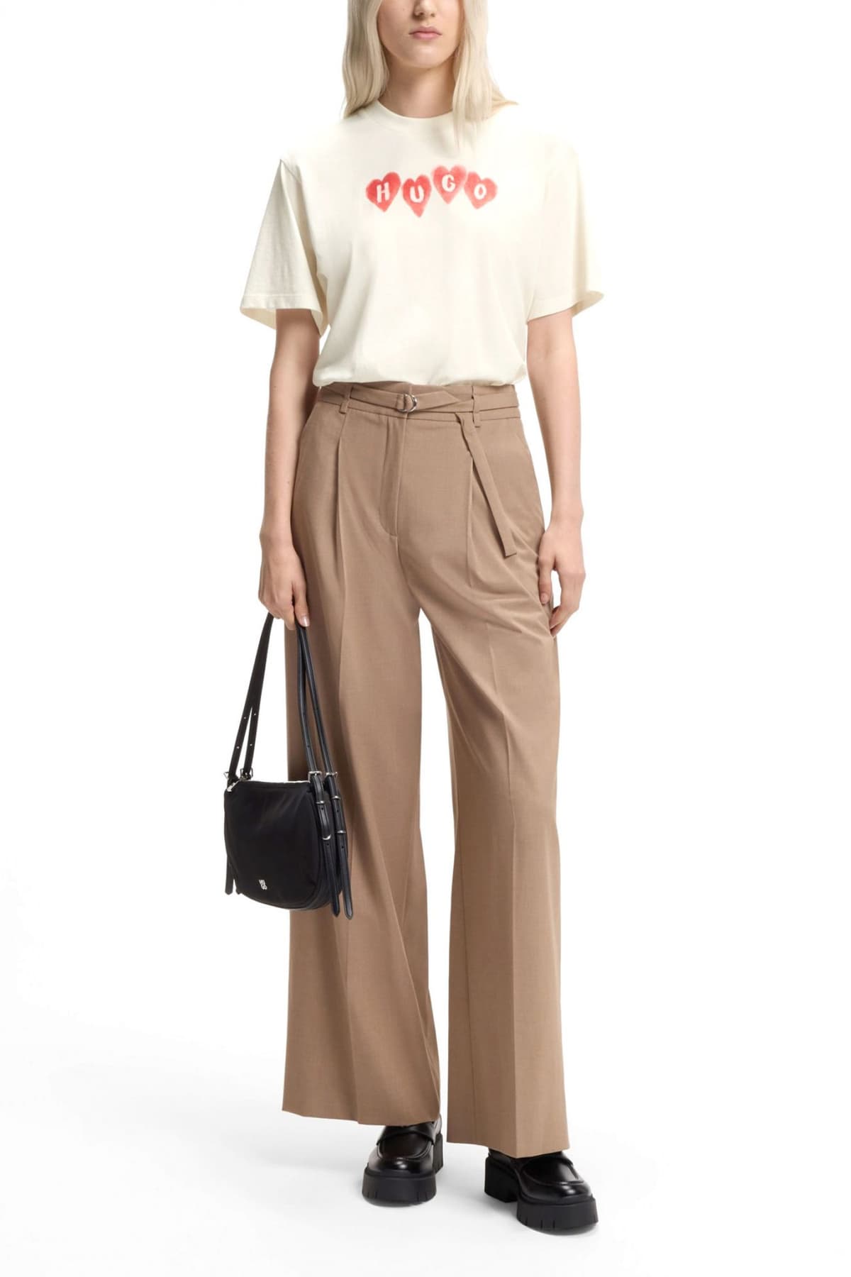 Women's T-Shirts Hugo Ecru