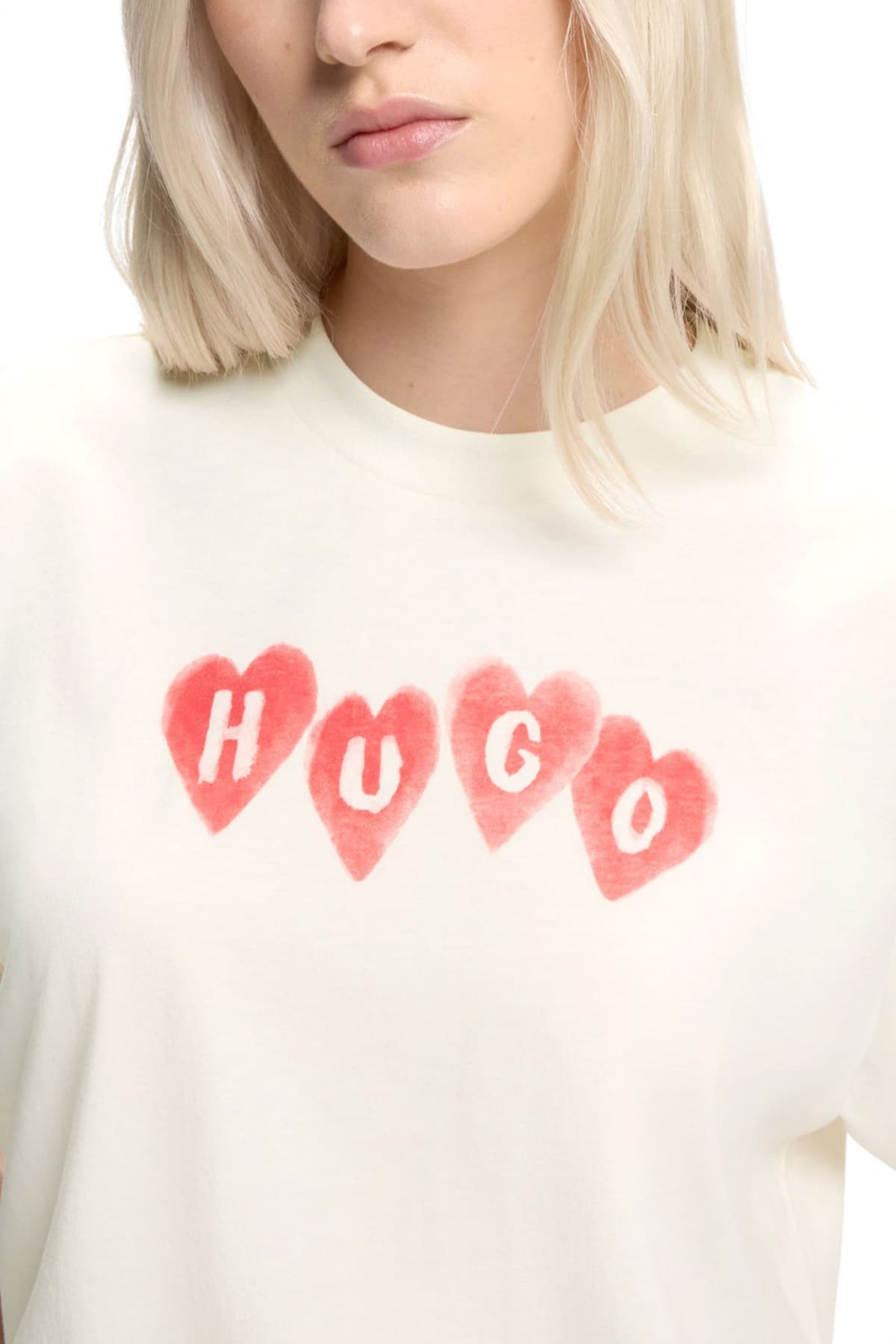 Women's T-Shirts Hugo Ecru