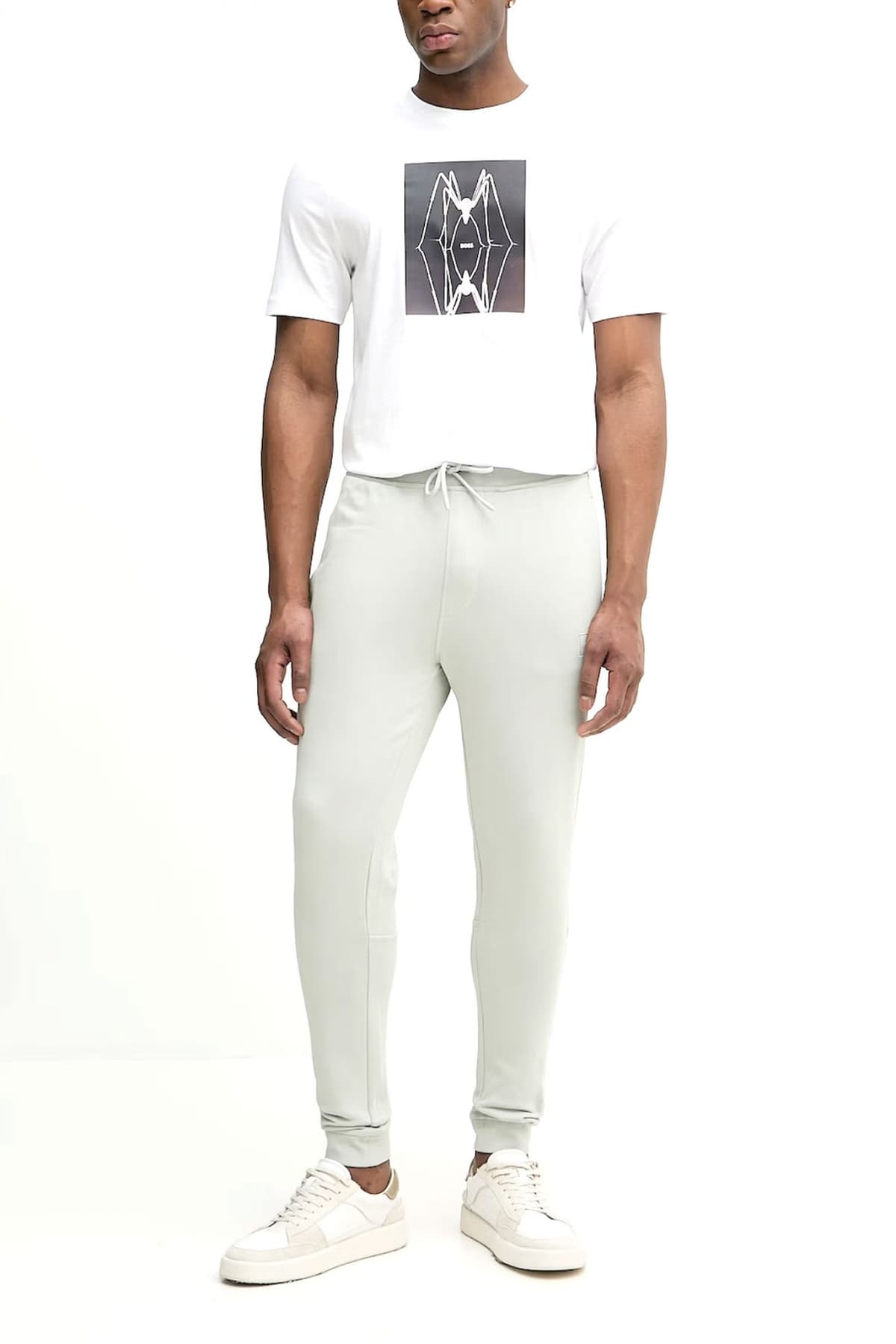 BOSS CASUAL T-SHIRT TE-CREATURE ΛΕΥΚΟ