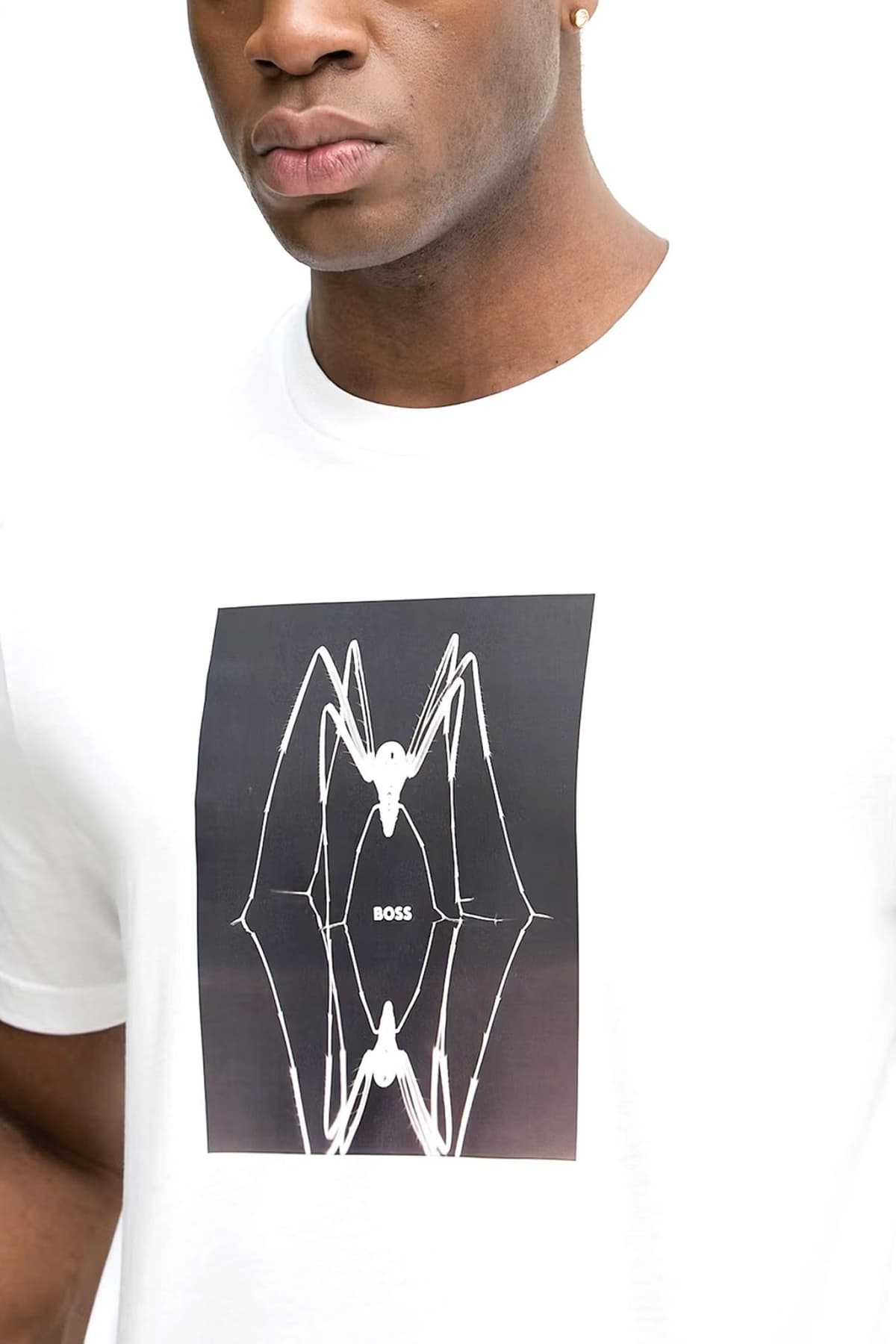 BOSS CASUAL T-SHIRT TE-CREATURE ΛΕΥΚΟ