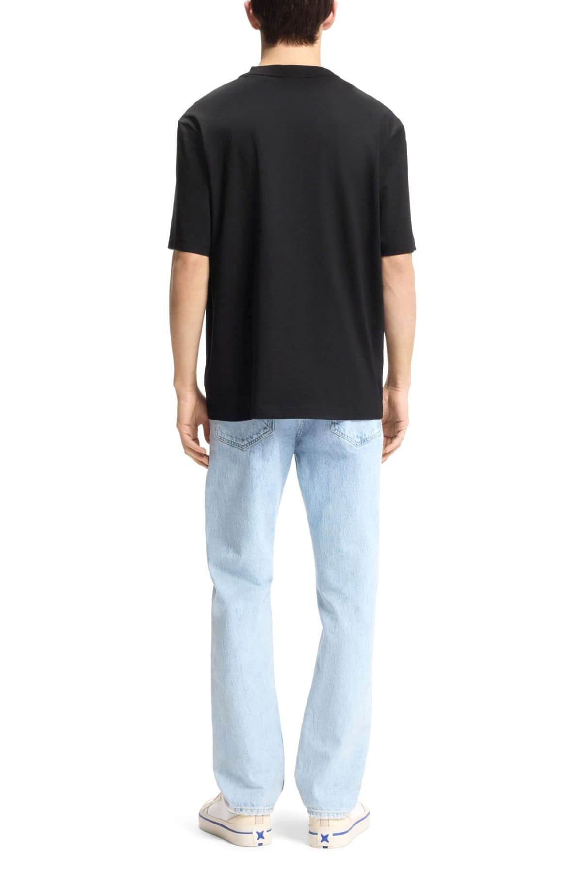 HUGO BLUE T-SHIRT NALENTINIO ΜΑΥΡΟ