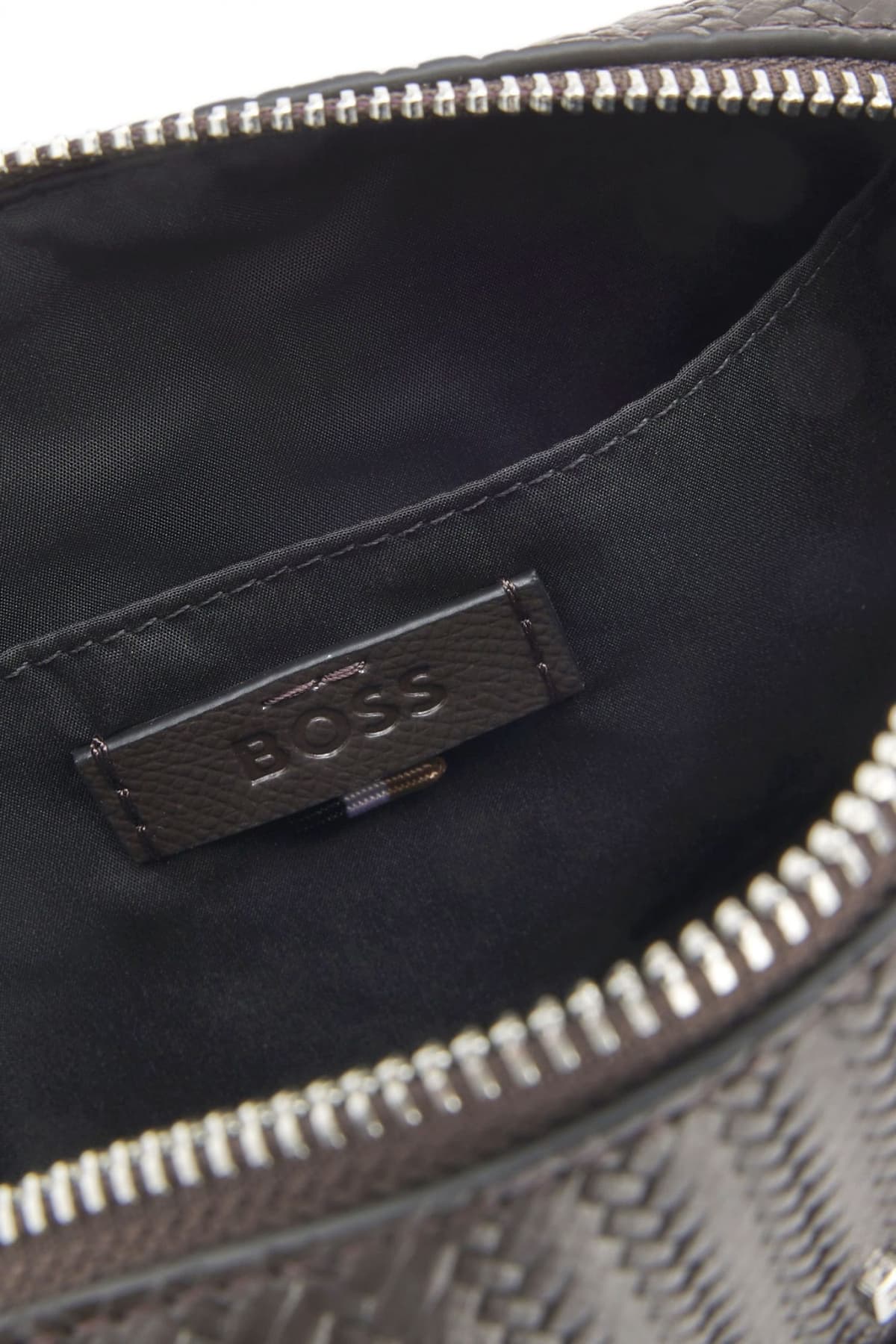 BOSS ΤΣΑΝΤΑΚΙ CROSSBODY SAXTER W NS ZIP ΚΑΦΕ