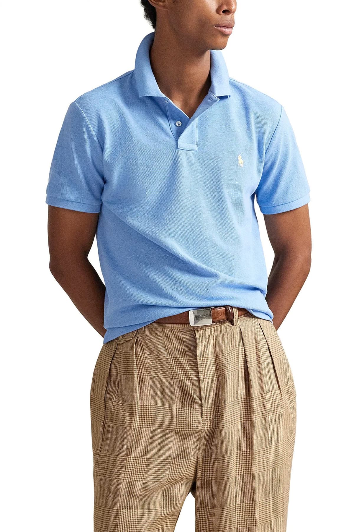 RALPH LAUREN POLO CUSTOM SLIM FIT ΣΙΕΛ