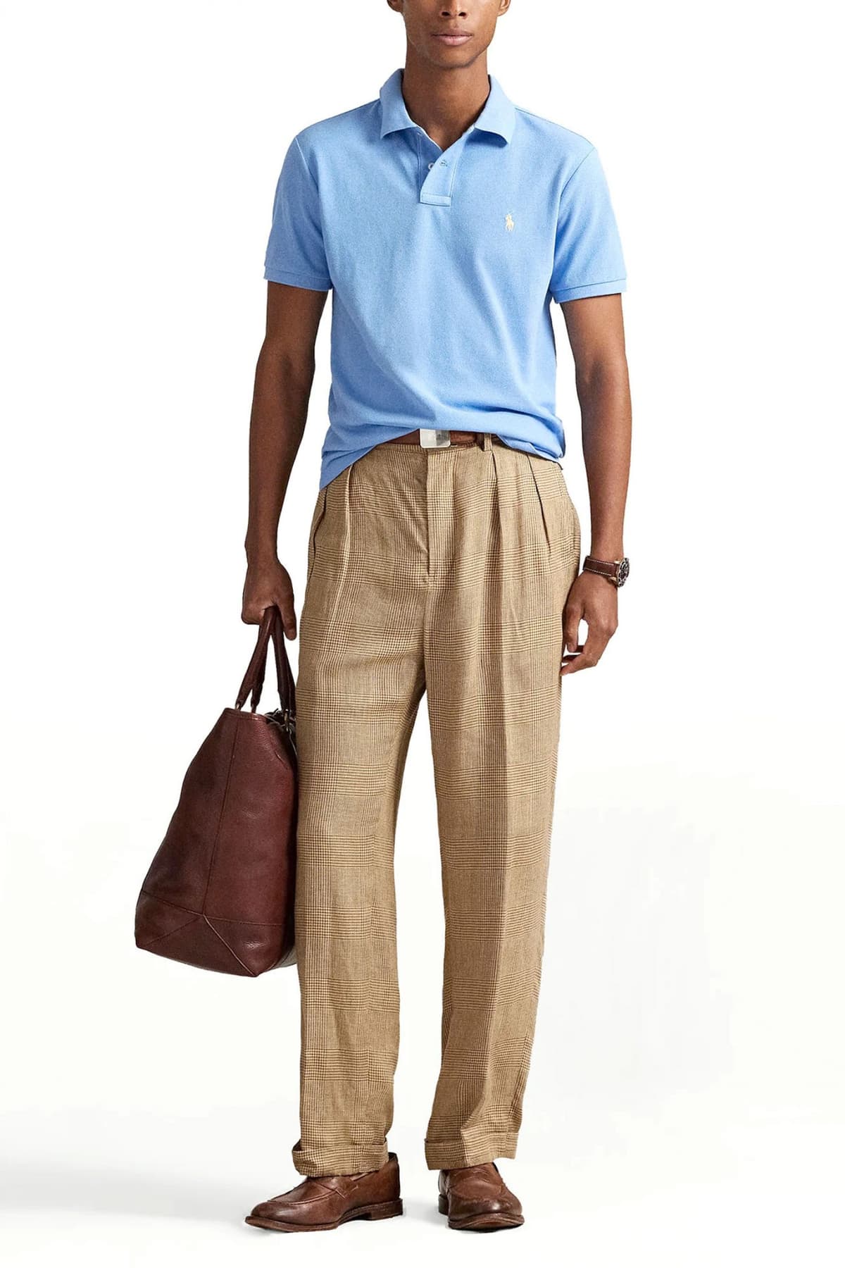 RALPH LAUREN POLO CUSTOM SLIM FIT ΣΙΕΛ