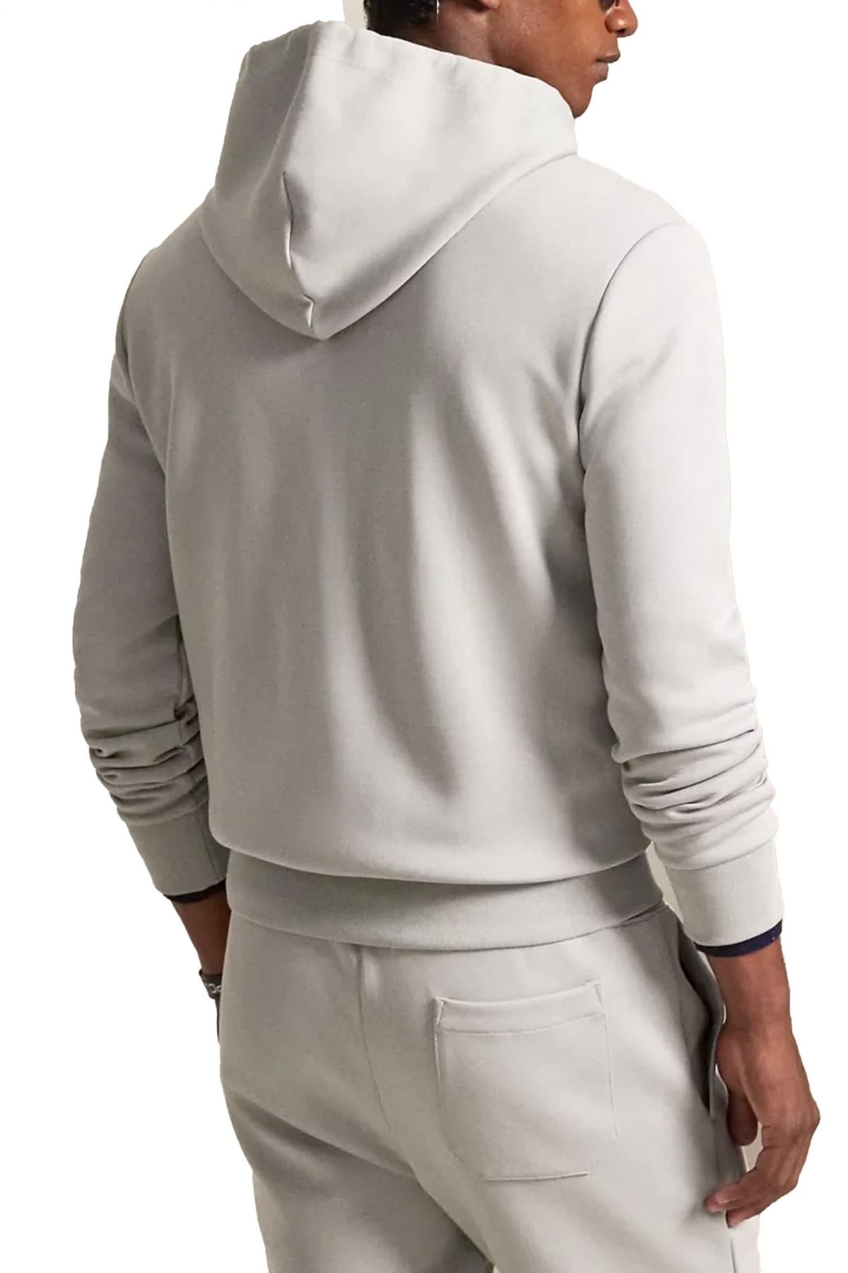 RALPH LAUREN ΦΟΥΤΕΡ ZIPHOOD LOGO ΓΚΡΙ