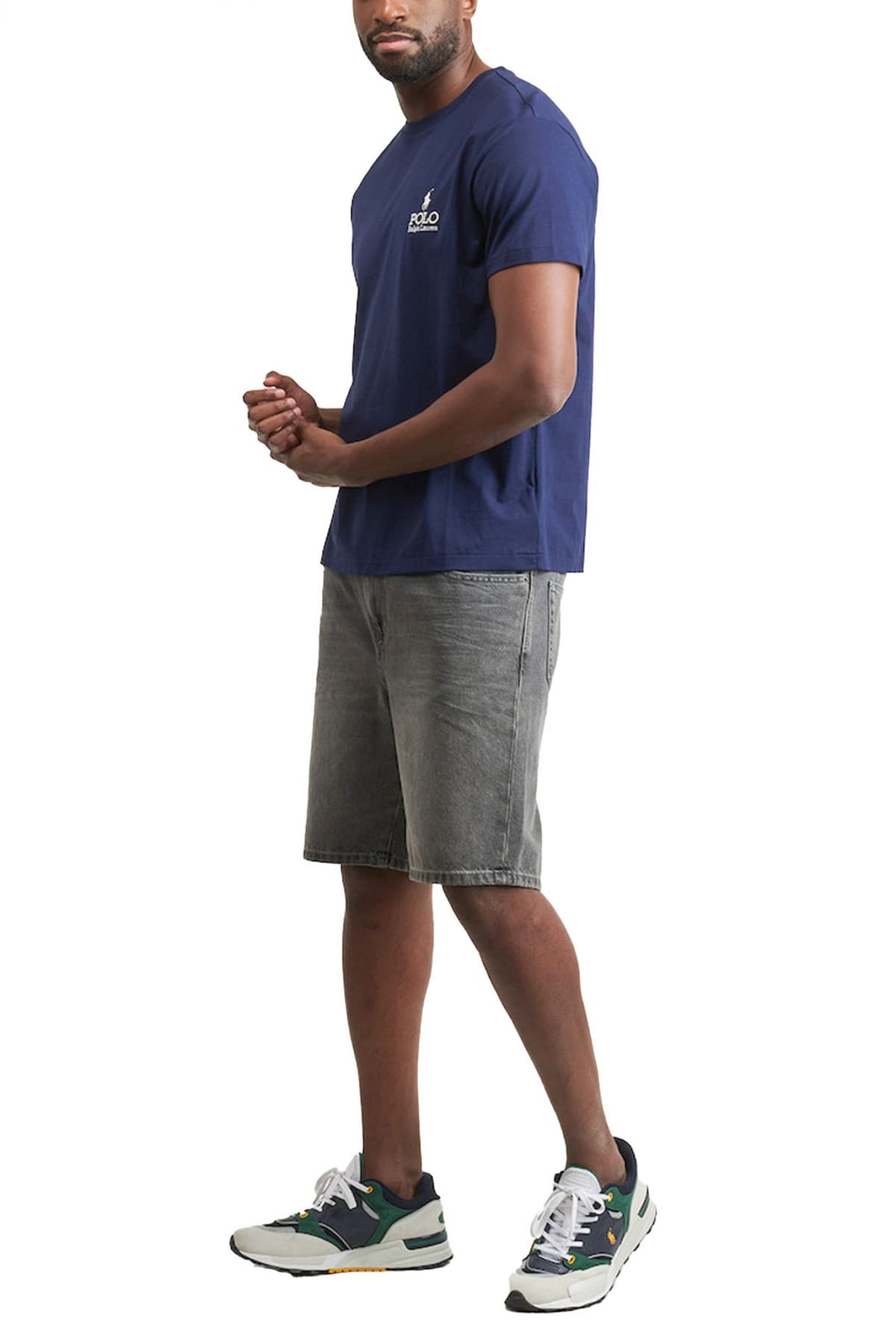 RALPH LAUREN T-SHIRT CLASSIC FIT LOGO ΜΠΛΕ