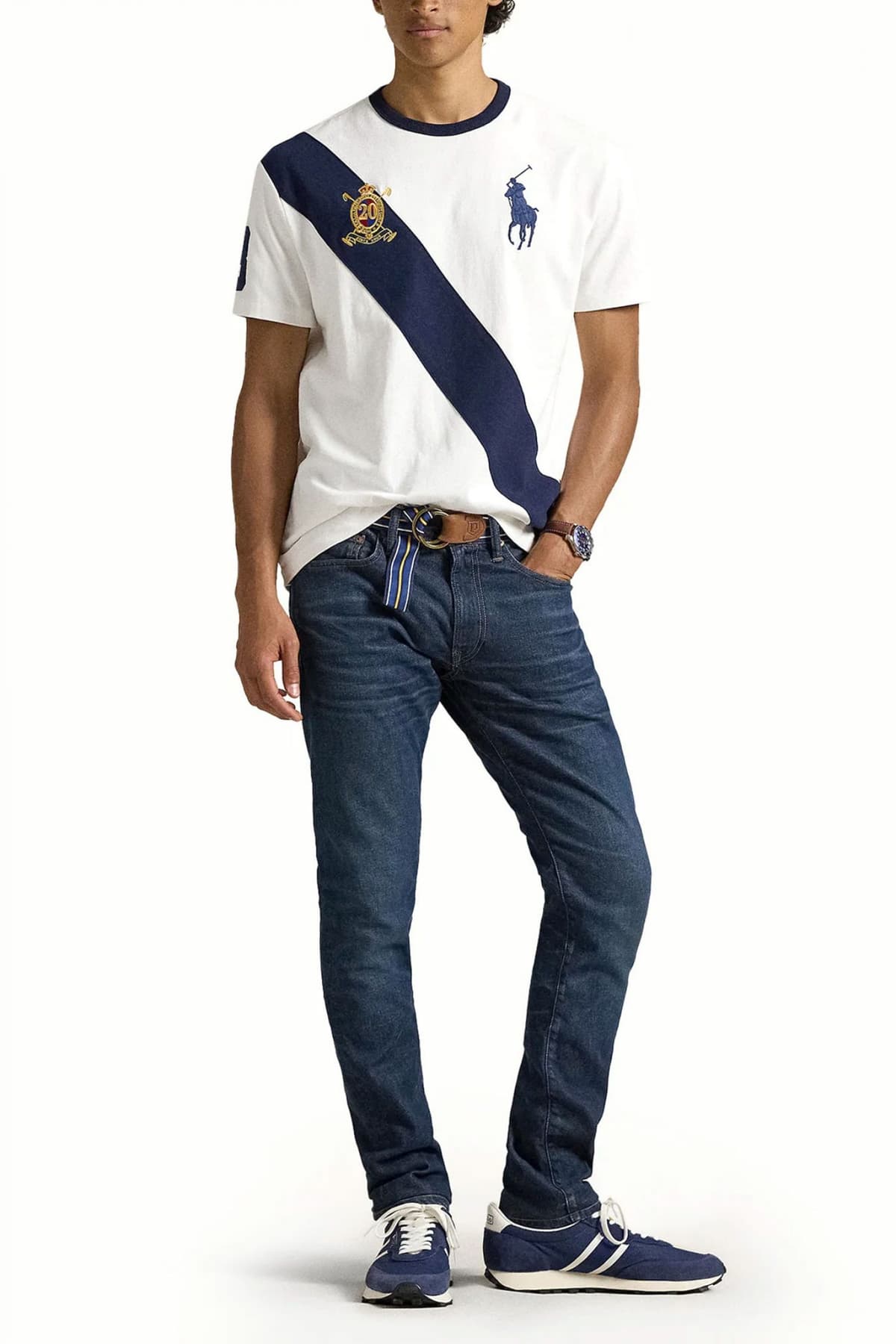 RALPH LAUREN T-SHIRT CLASSIC FIT BIG PONY LOGO ΛΕΥΚΟ-ΜΠΛΕ