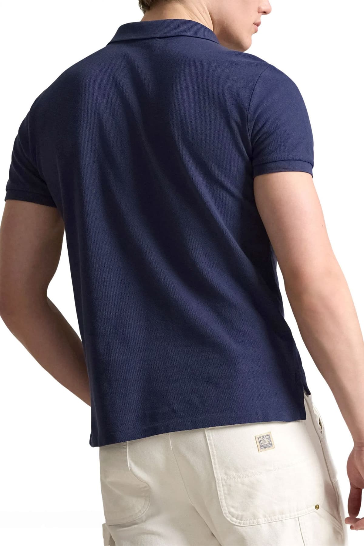 RALPH LAUREN POLO CUSTOM SLIM FIT LOGO BEAR ΜΠΛΕ