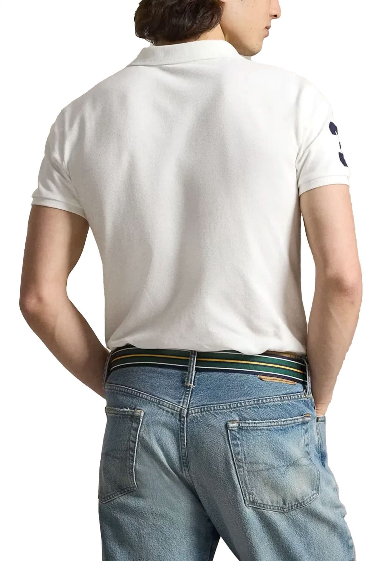 RALPH LAUREN POLO CUSTOM SLIM FIT BIG PONY LOGO ΛΕΥΚΟ