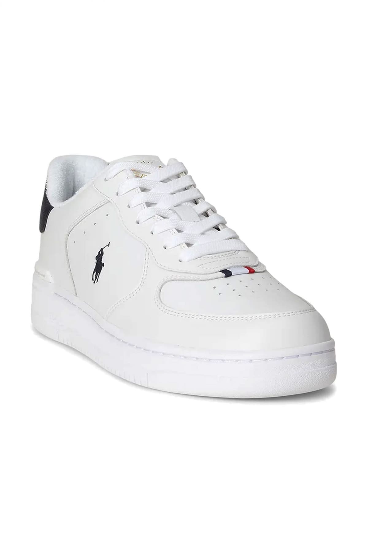 RALPH LAUREN ΠΑΠΟΥΤΣΙΑ SNEAKERS MASTR CT RIB-SK-LTL ΛΕΥΚΟ-ΜΠΛΕ