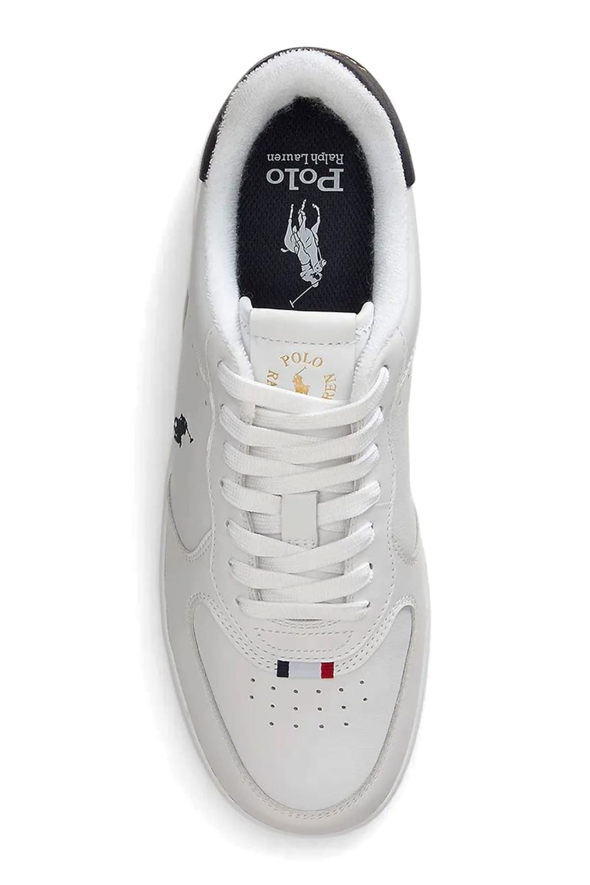 RALPH LAUREN ΠΑΠΟΥΤΣΙΑ SNEAKERS MASTR CT RIB-SK-LTL ΛΕΥΚΟ-ΜΠΛΕ