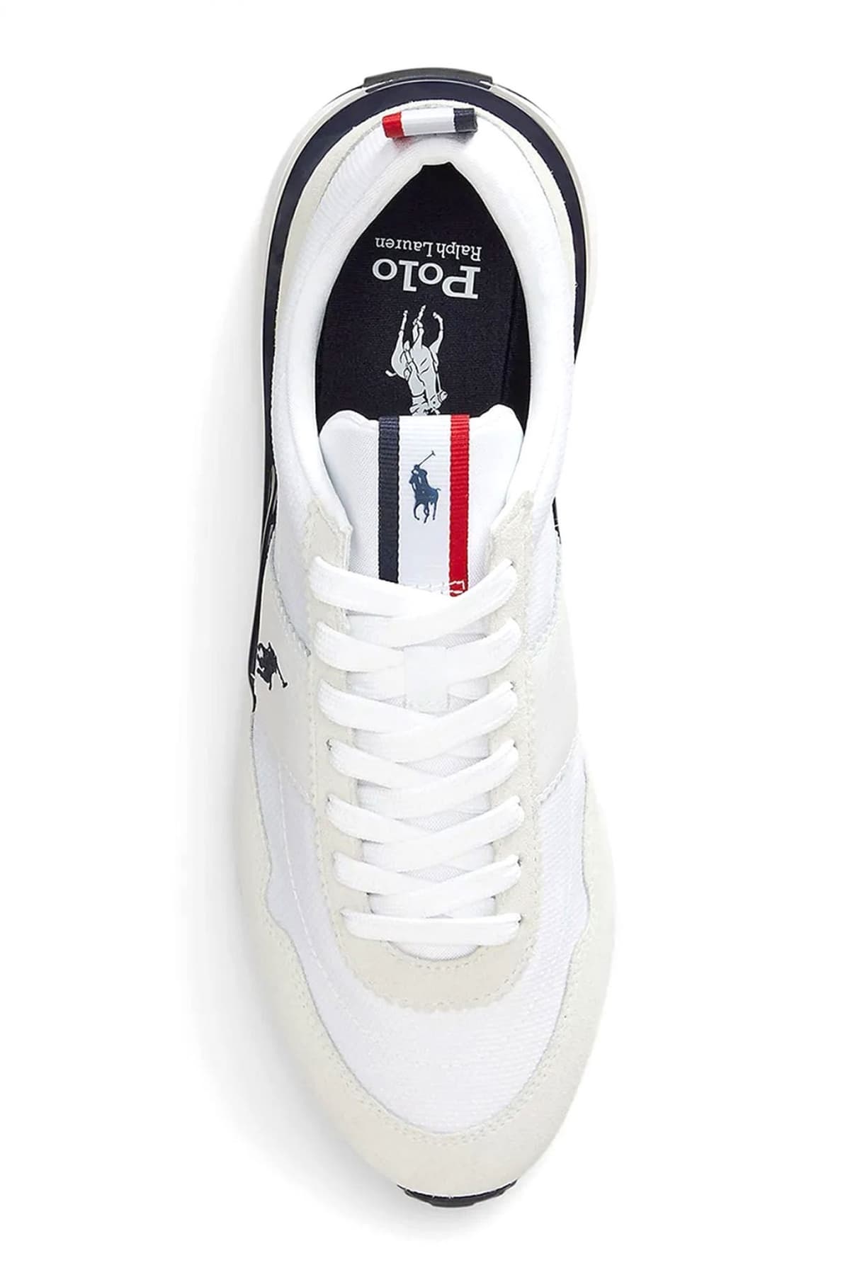 RALPH LAUREN ΠΑΠΟΥΤΣΙΑ SNEAKERS TRAIN 89 RIB-SK-LTL TRPL ΛΕΥΚΟ-ΜΠΛΕ