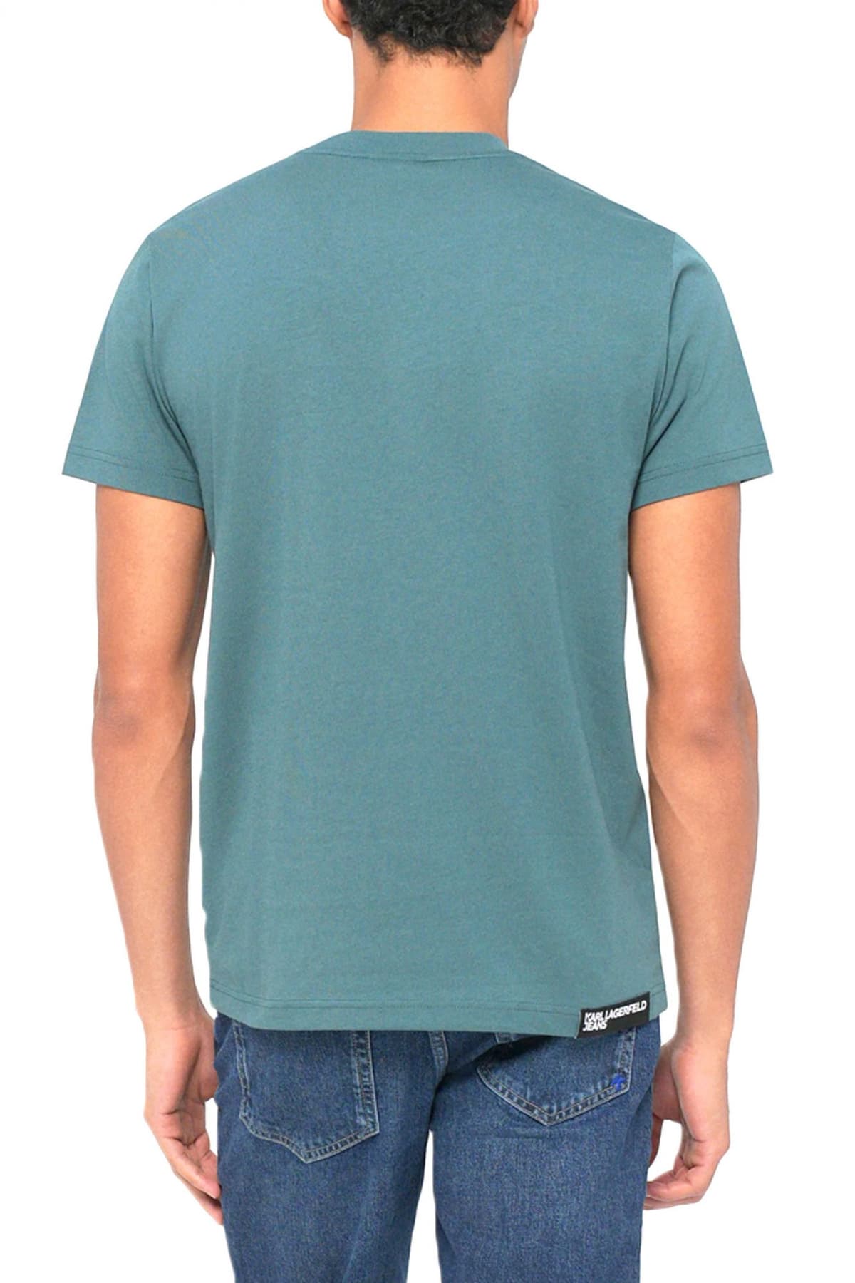 KARL LAGERFELD JEANS T-SHIRT SLIM FIT SS TEE ΠΡΑΣΙΝΟ