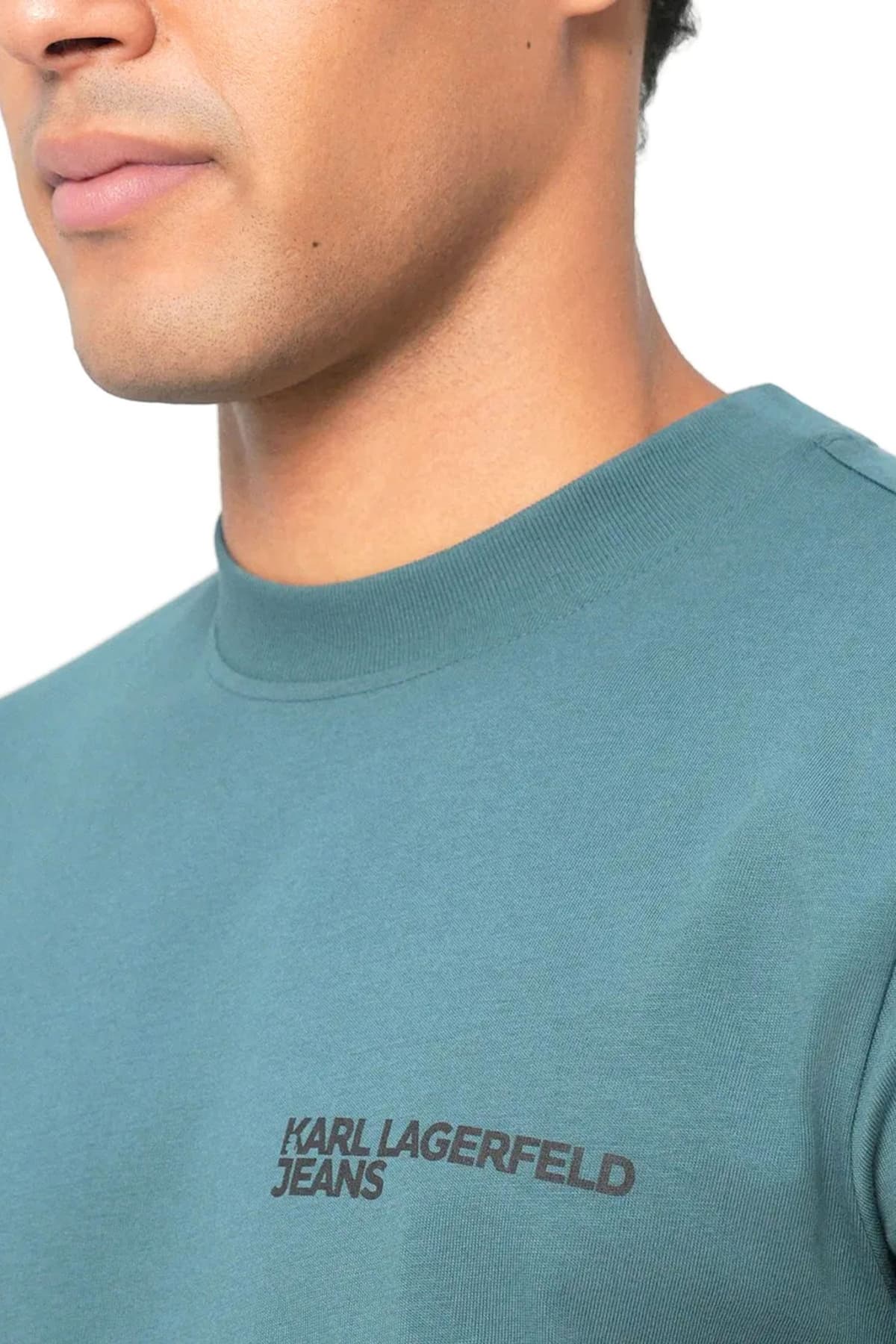 KARL LAGERFELD JEANS T-SHIRT SLIM FIT SS TEE ΠΡΑΣΙΝΟ