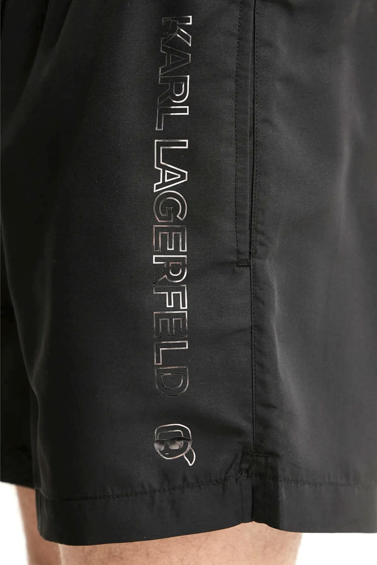 KARL LAGERFELD ΜΑΓΙΩ ICON SHINE SHORT BOARDSHORT ΜΑΥΡΟ