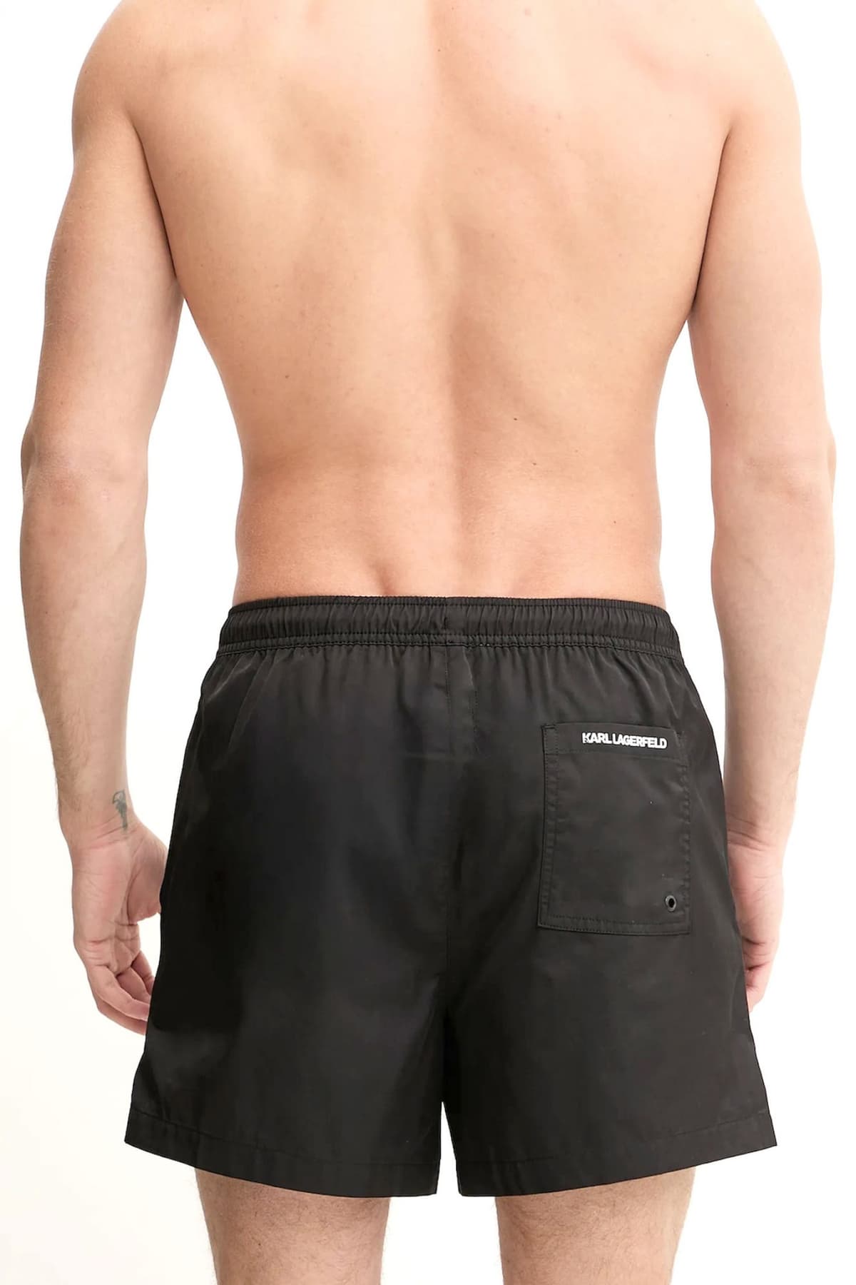 KARL LAGERFELD ΜΑΓΙΩ KL METAL SHORT BOARDSHORT ΜΑΥΡΟ