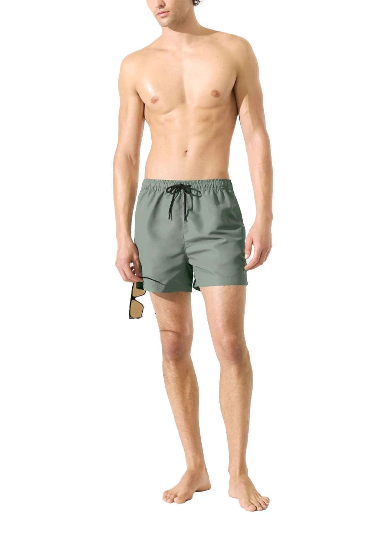 KARL LAGERFELD ΜΑΓΙΩ KAMEO SHORT BOARDSHORT ΧΑΚΙ