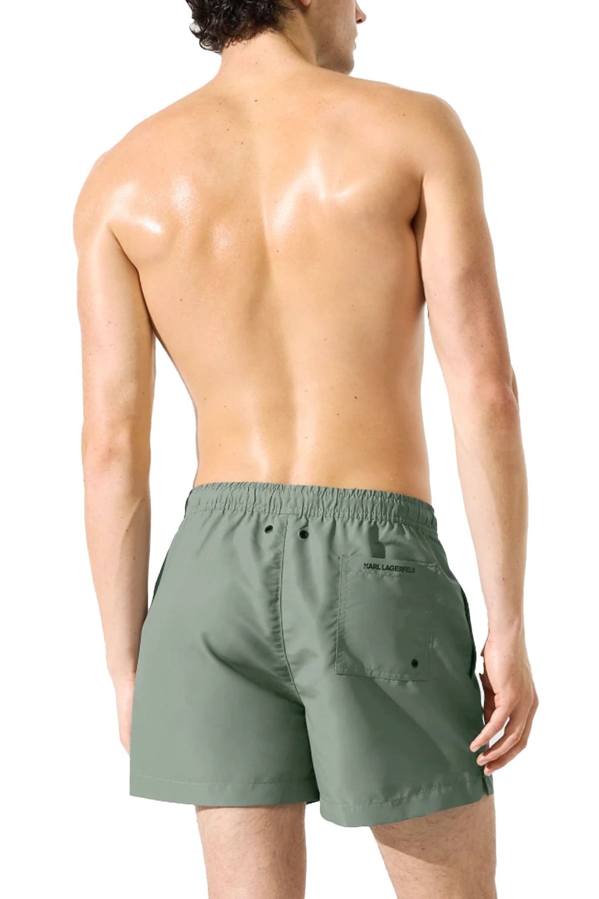 KARL LAGERFELD ΜΑΓΙΩ KAMEO SHORT BOARDSHORT ΧΑΚΙ