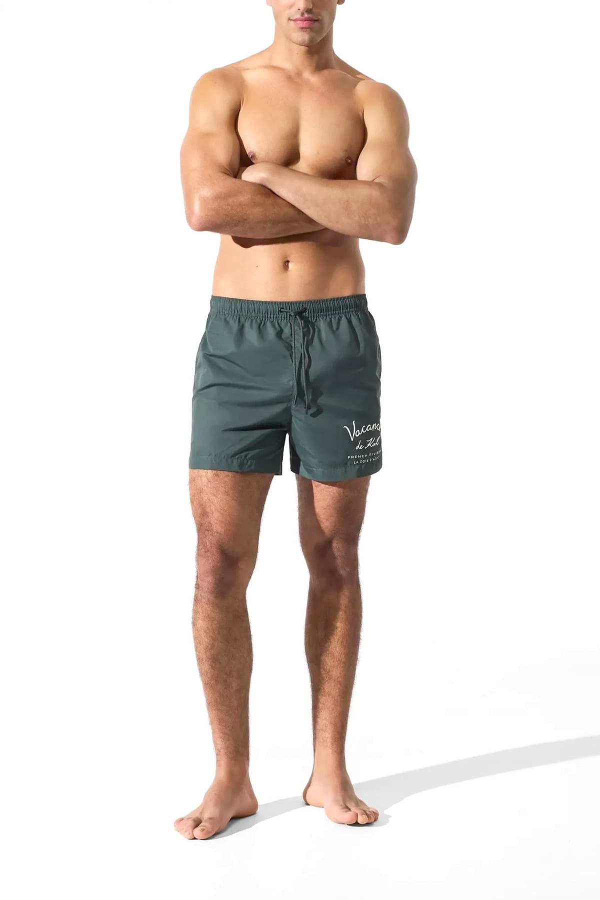 KARL LAGERFELD ΜΑΓΙΩ VACANCES SHORT BOARDSHORT ΧΑΚΙ