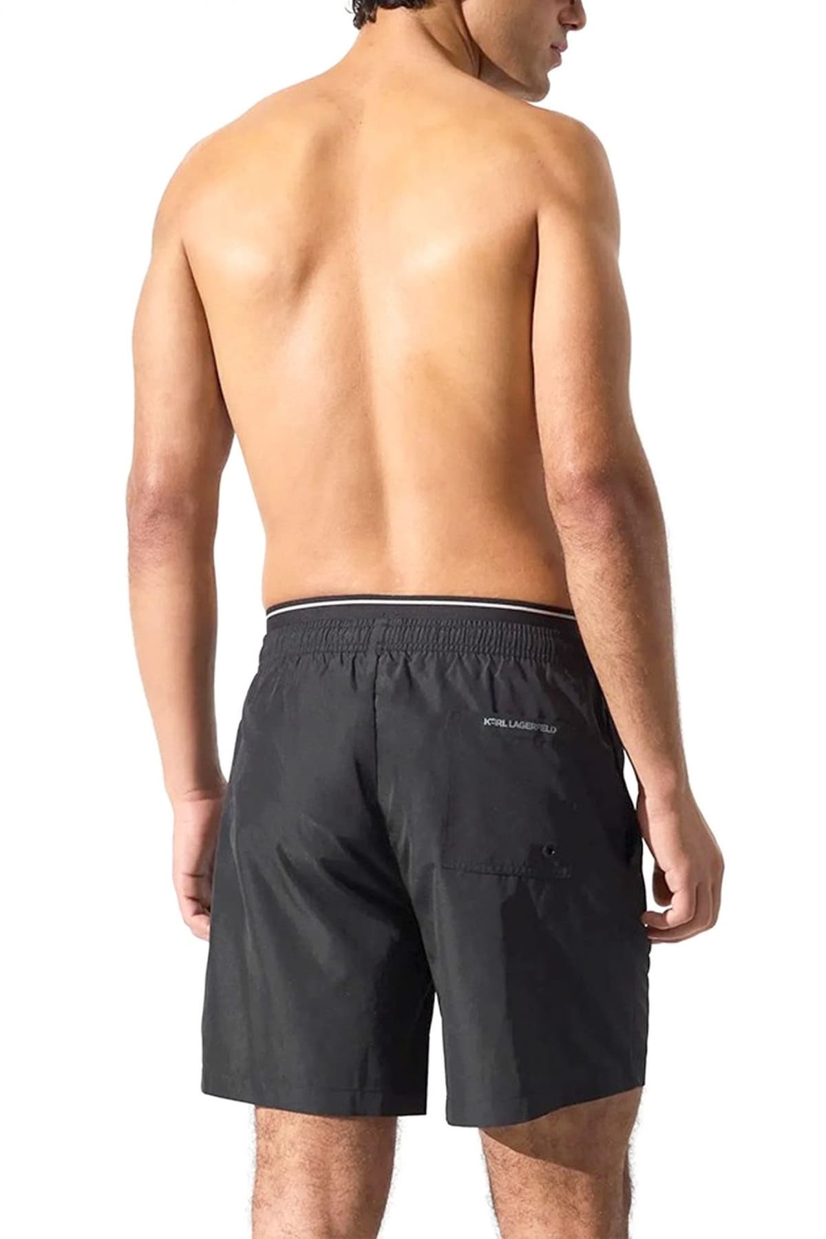 KARL LAGERFELD ΜΑΓΙΩ IKON FUSHION MED BOARDSHORT ΜΑΥΡΟ