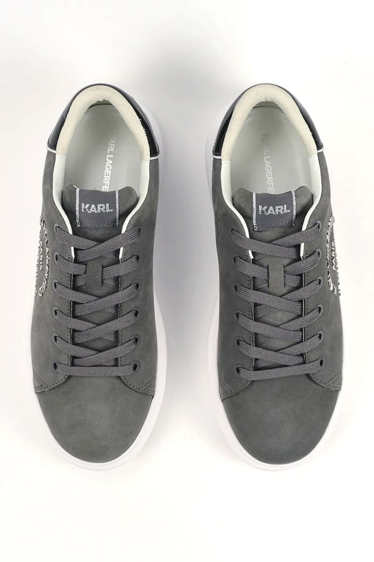 KARL LAGERFELD ΠΑΠΟΥΤΣΙΑ SNEAKERS KAPRI METAL MAISON ΜΑΥΡΟ