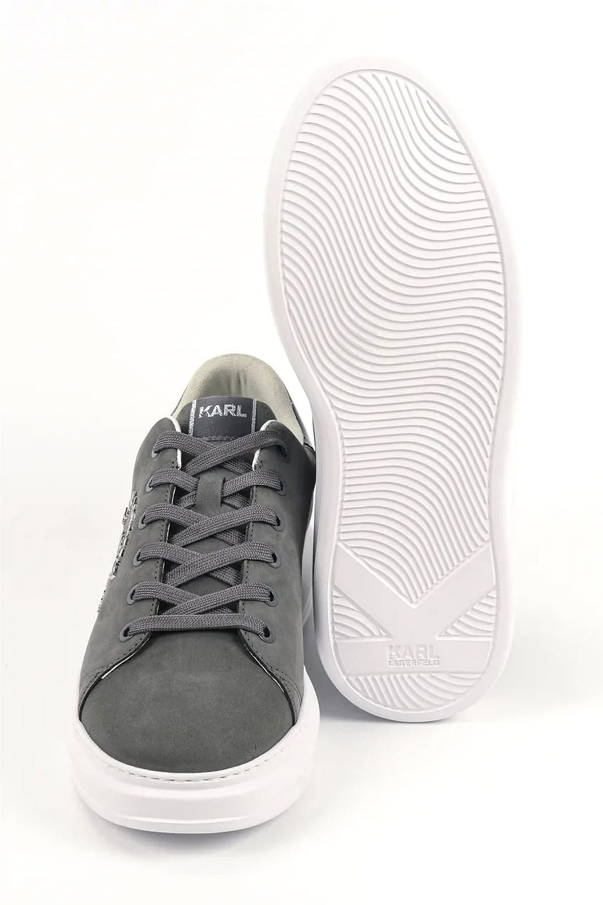 KARL LAGERFELD ΠΑΠΟΥΤΣΙΑ SNEAKERS KAPRI METAL MAISON ΜΑΥΡΟ