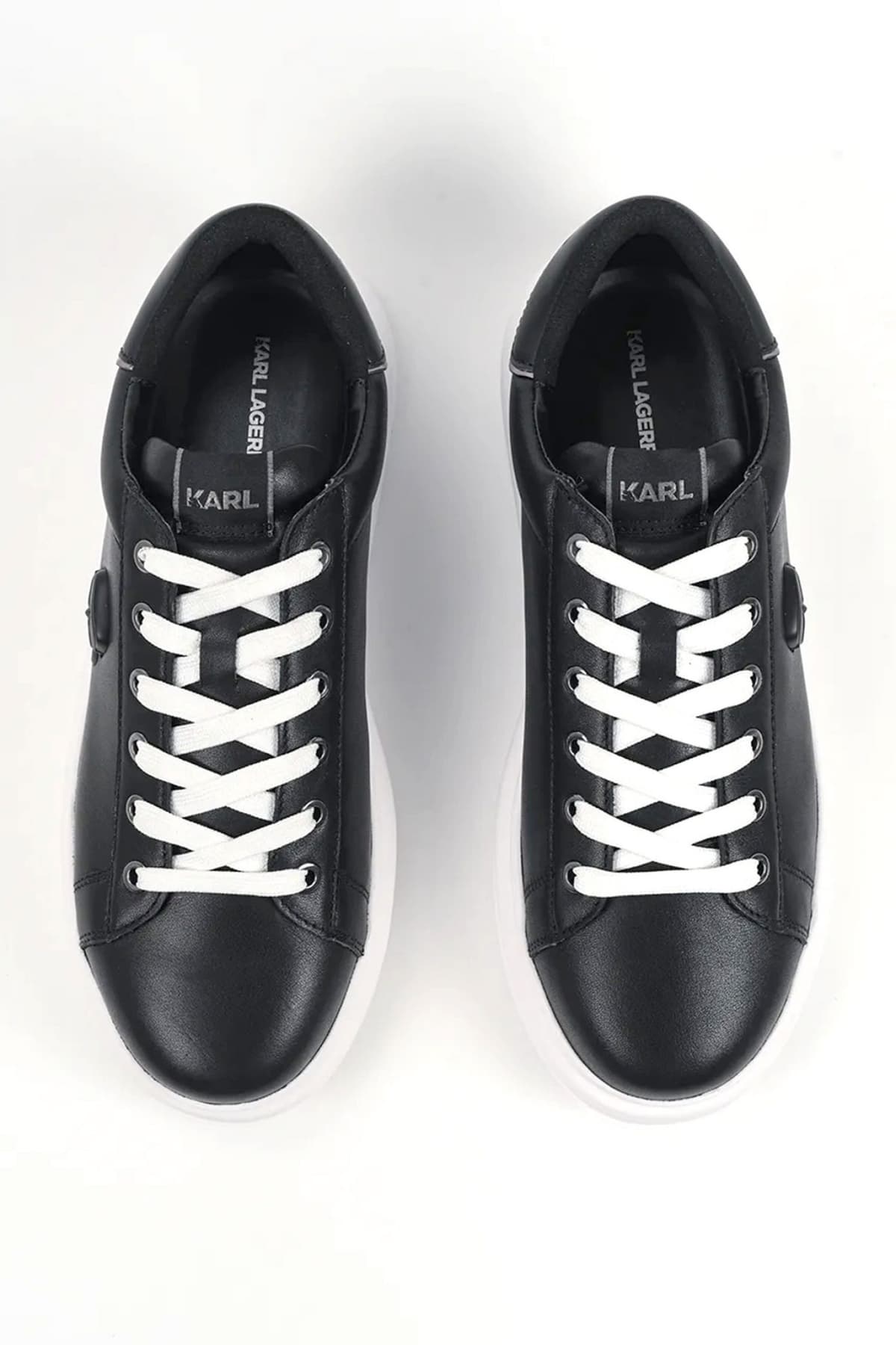 KARL LAGERFELD ΠΑΠΟΥΤΣΙΑ SNEAKERS KAPRI NFT RELIEF LO ΜΑΥΡΟ