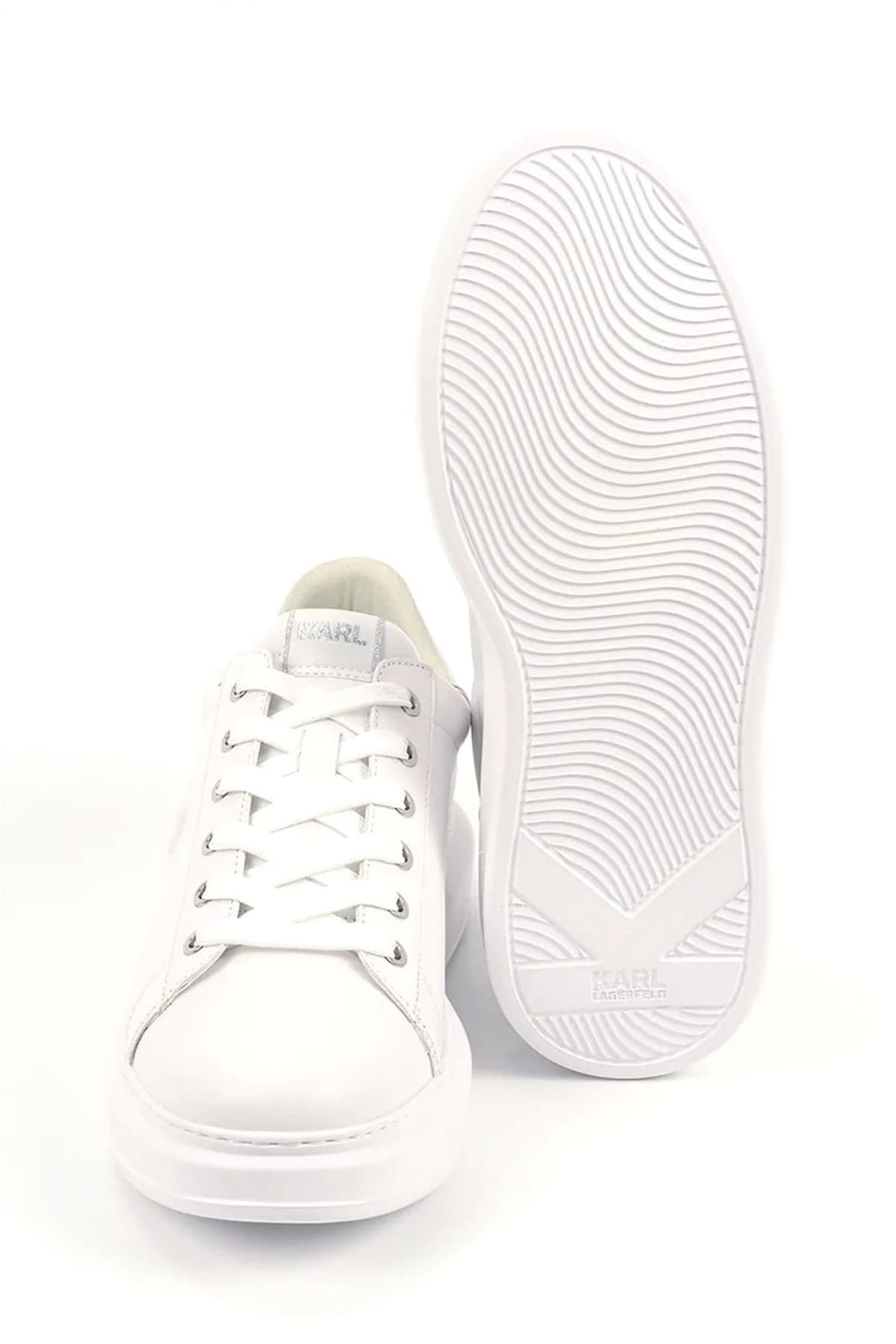 KARL LAGERFELD ΠΑΠΟΥΤΣΙΑ SNEAKERS KAPRI NFT RELIEF LO ΛΕΥΚΟ