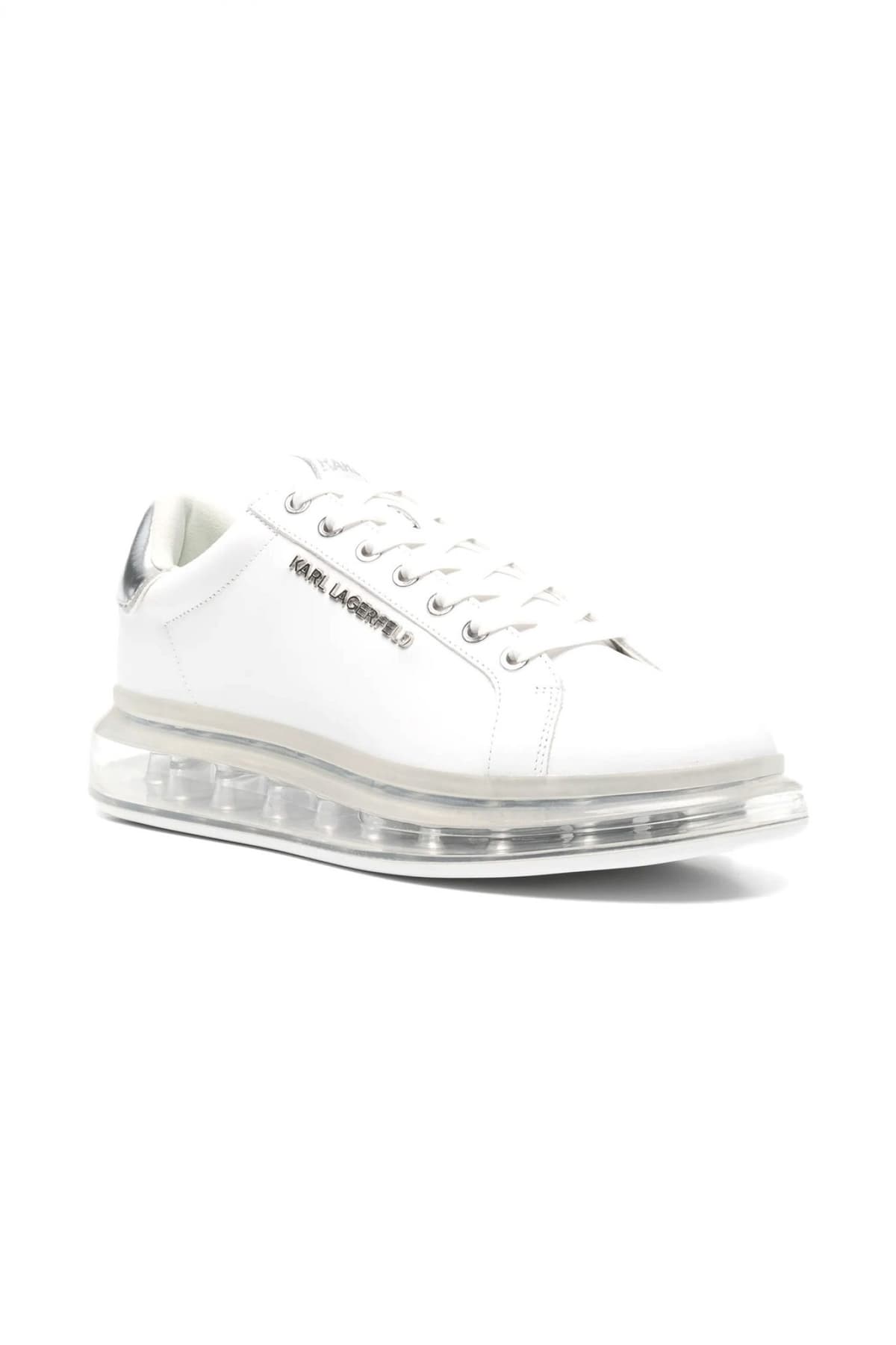 KARL LAGERFELD ΠΑΠΟΥΤΣΙΑ SNEAKERS KAPRI KUSHION LO LACE LTR ΛΕΥΚΟ