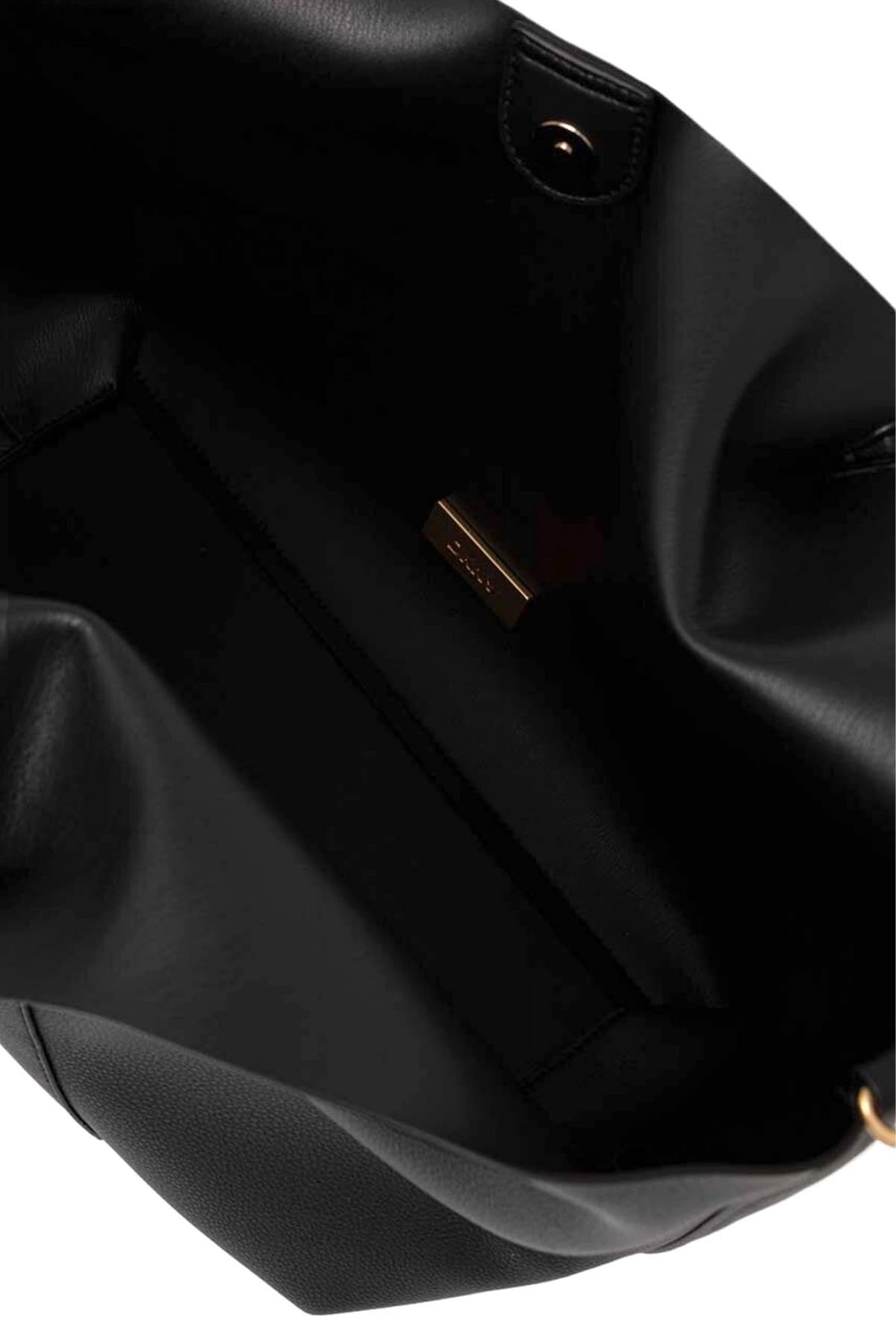 DKNY ΤΣΑΝΤΑ ΩΜΟΥ PAULA LG TO E ΕΠΙΠΡΟΣΘΕΤΟ ΤΣΑΝΤΑΚΙ LOGO ΜΑΥΡΟ