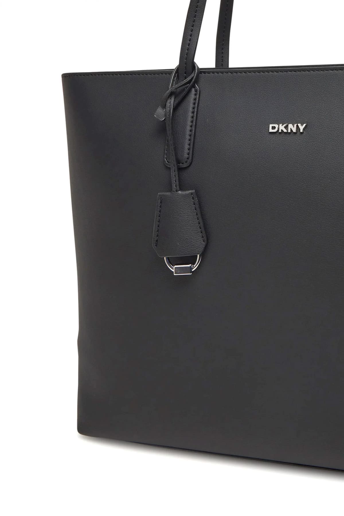 DKNY ΤΣΑΝΤΑ ΩΜΟΥ SAIGE EW TZ TOTE ΕΠΙΠΡΟΣΘΕΤΟ ΤΣΑΝΤΑΚΙ LOGO ΜΑΥΡΟ