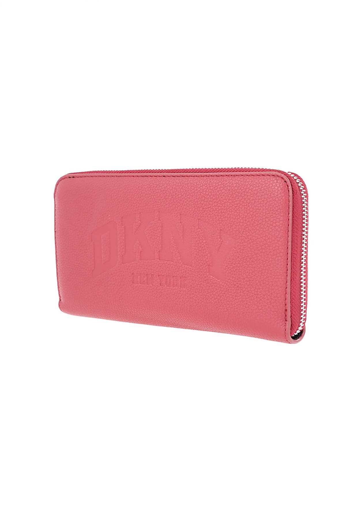 DKNY ΠΟΡΤΟΦΟΛΙ HADLEE LG ZIP AROUND LOGO ΚΟΚΚΙΝΟ