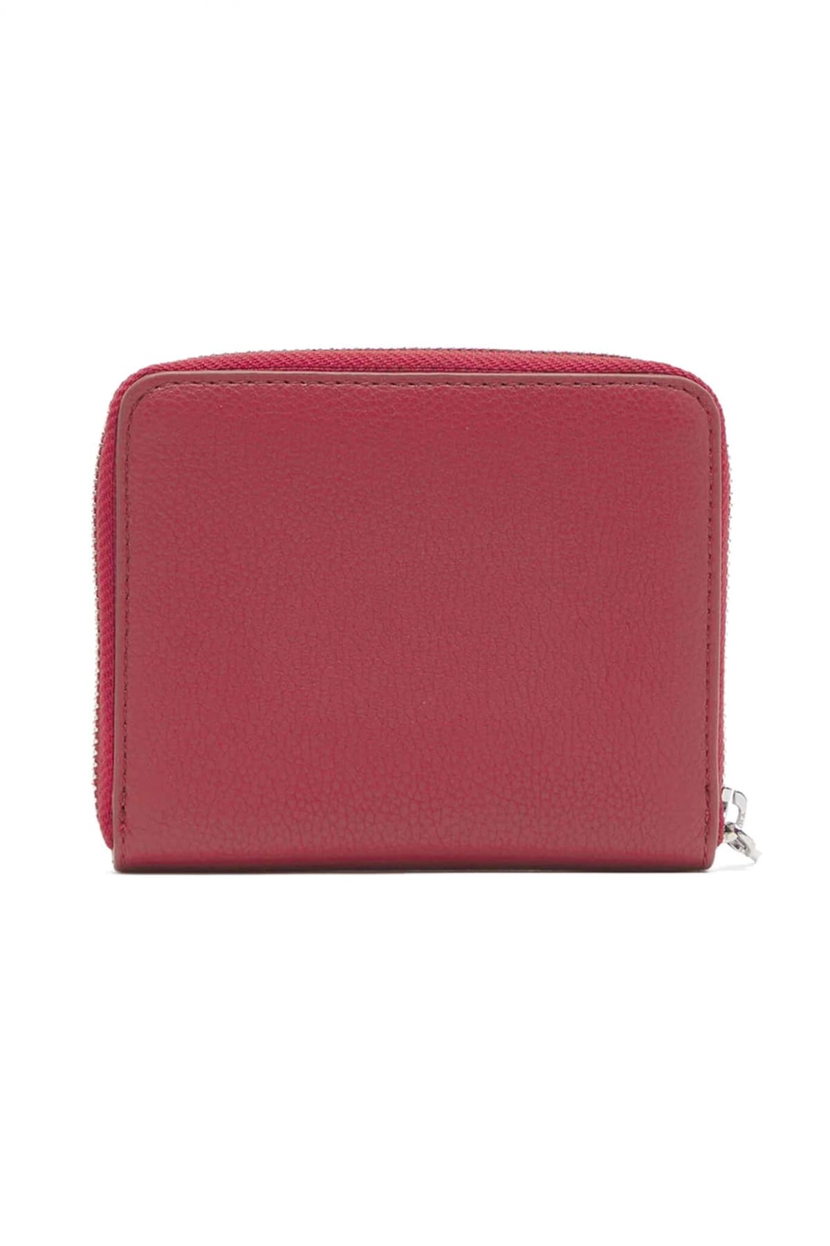 DKNY ΠΟΡΤΟΦΟΛΙ HADLEE SM ZIP AROUND LOGO ΚΟΚΚΙΝΟ