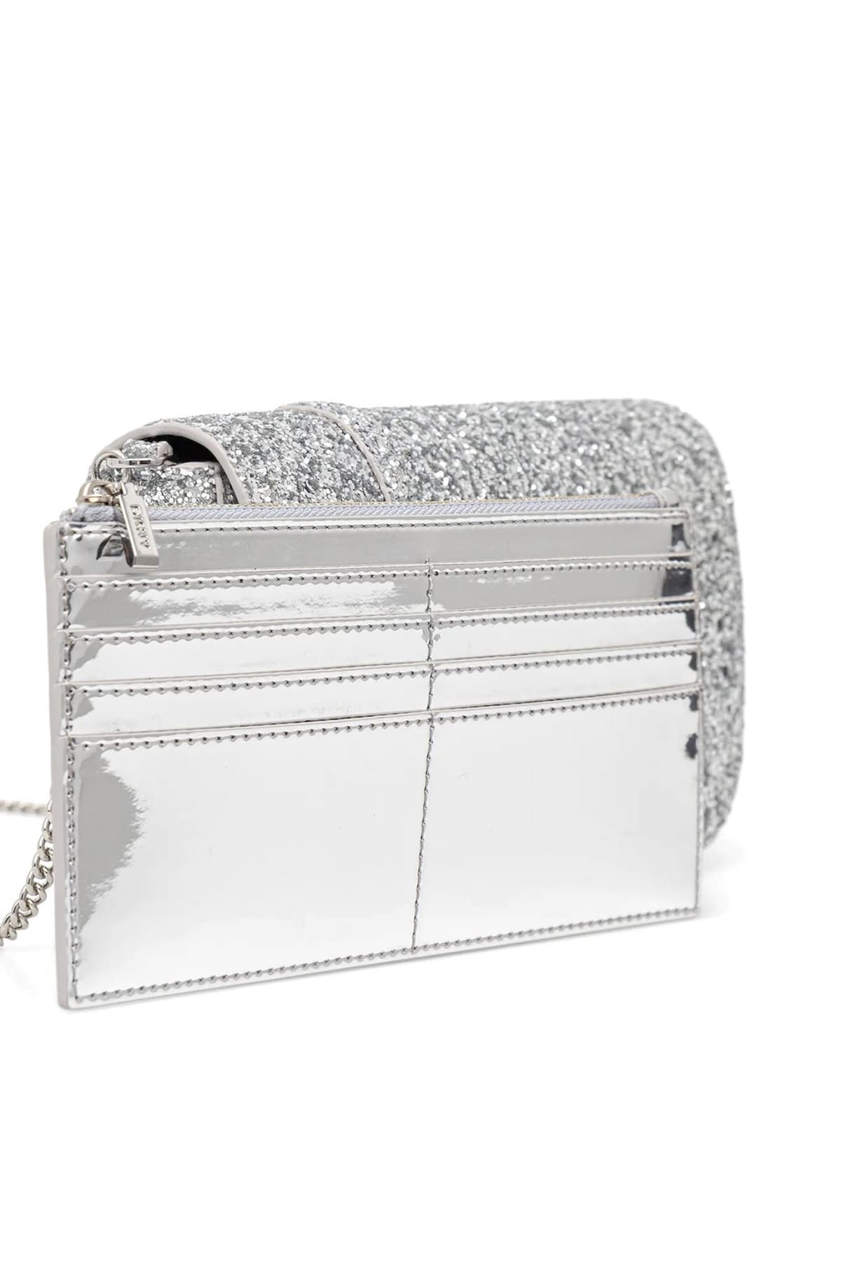 DKNY ΤΣΑΝΤΑ AVRIL SM FLAP CROSSBODY ΕΠΙΠΡΟΣΘΕΤΟ ΤΣΑΝΤΑΚΙ LOGO ΑΣΗΜΙ