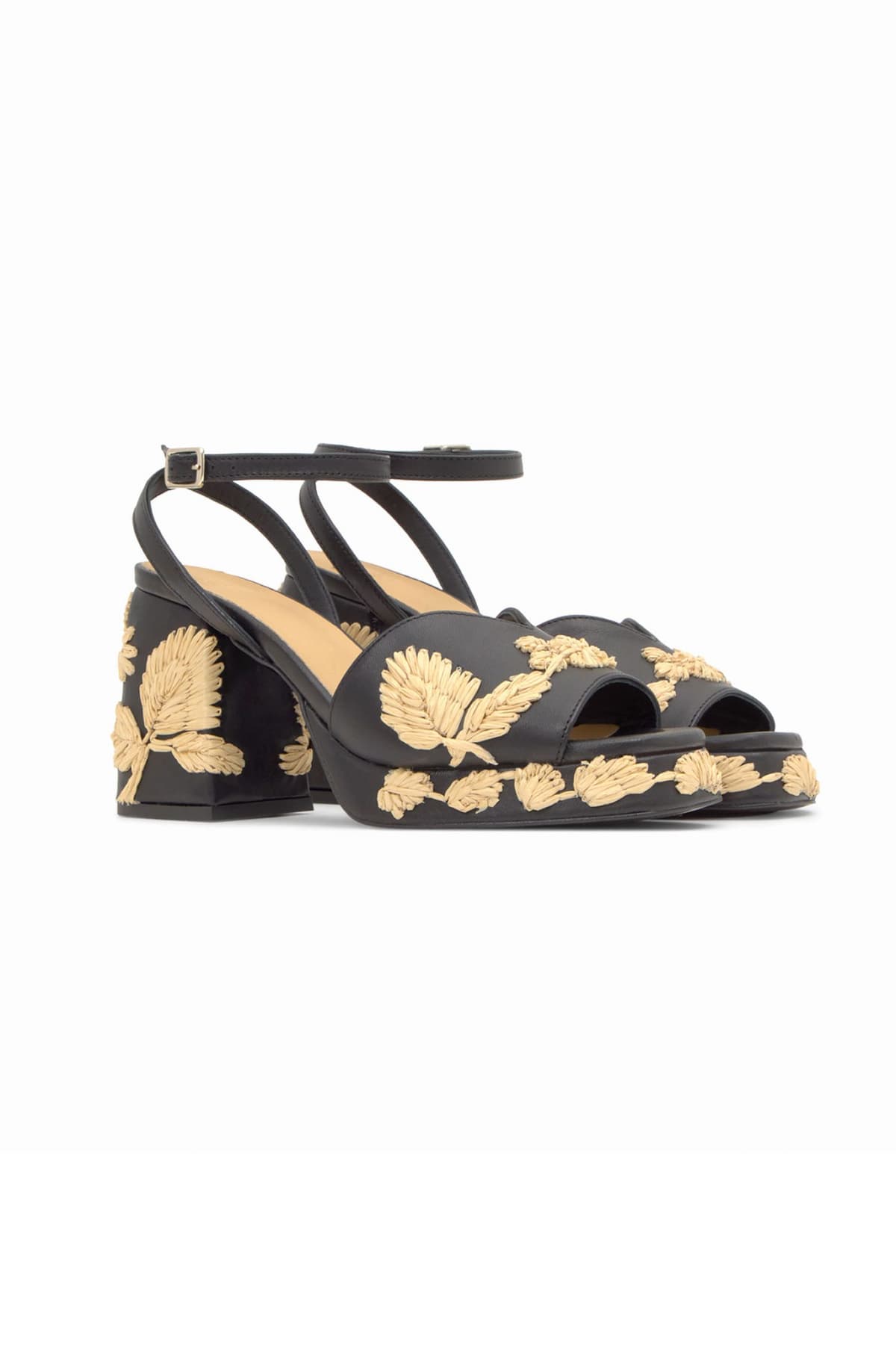 CASTANER ΠΑΠΟΥΤΣΙΑ ΠΕΔΙΛΑ VASILIA ΑΝΑΓΛΥΦΑ ΣΧΕΔΙΑ ΜΕ ΨΑΘΑ ΜΑΥΡΟ