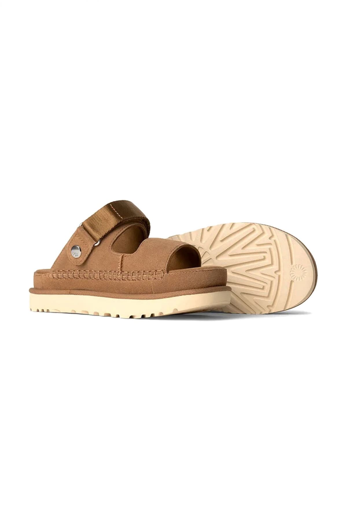 UGG ΠΑΠΟΥΤΣΙΑ ΠΕΔΙΛΑ/ΠΑΝΤΟΦΛΕΣ GOLDENSTAR GLIDE ΣΟΥΕΤ LOGO ΤΑΜΠΑ
