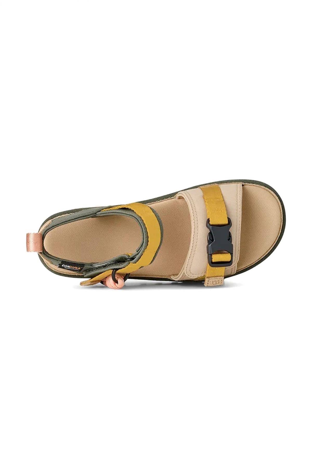 UGG ΠΑΠΟΥΤΣΙΑ ΠΕΔΙΛΑ GOLDESTAR WILDWOOD LOGO XAKI/MΟΥΣΤΑΡΔΙ/ΜΠΕΖ