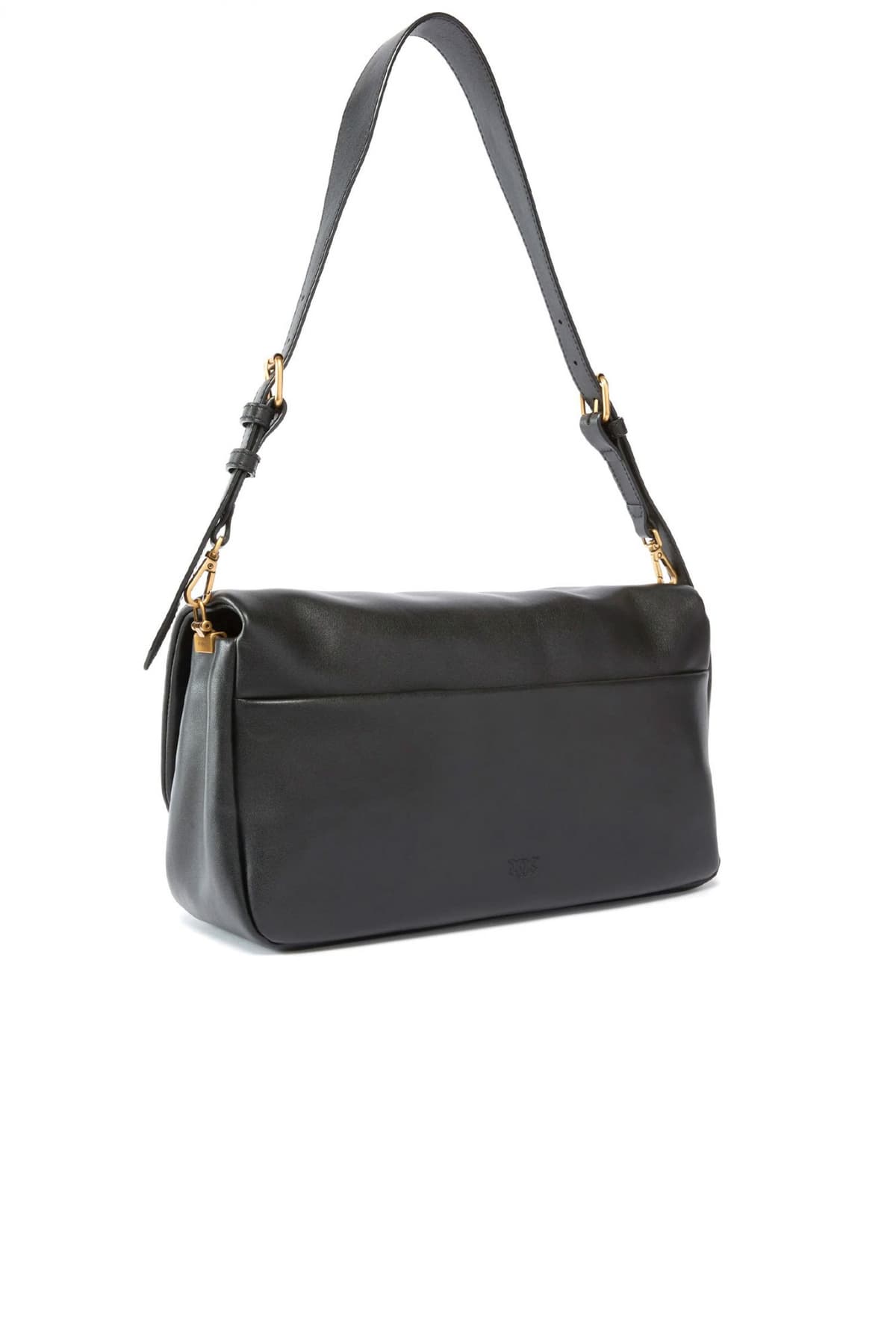 PINKO ΤΣΑΝΤΑ CLICK SOFT BAGUETTE HANDLE CLASSIC ΜΑΥΡΟ