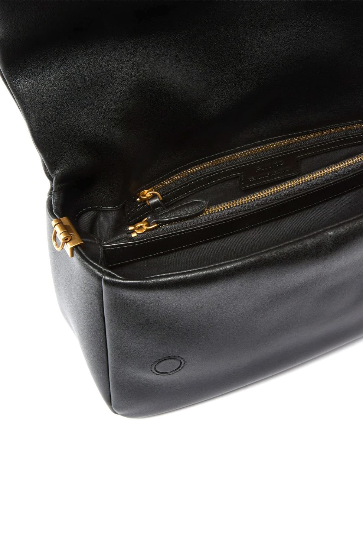 PINKO ΤΣΑΝΤΑ CLICK SOFT BAGUETTE HANDLE CLASSIC ΜΑΥΡΟ