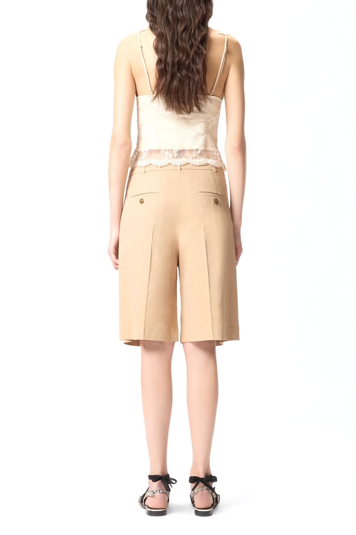 PINKO ΒΕΡΜΟΥΔΑ BRYANA SHORTS ΜΠΕΖ