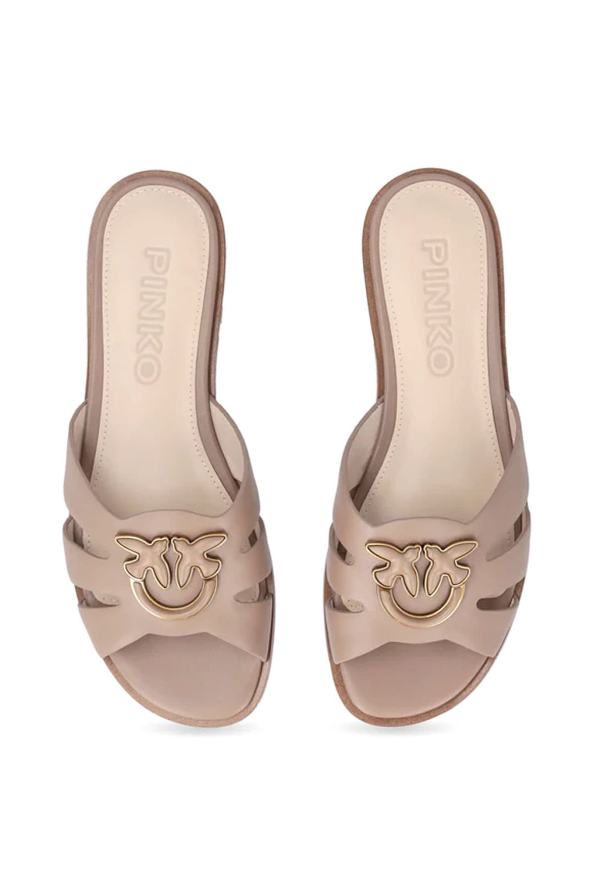 PINKO ΠΕΔΙΛΟ MILLY 04 - SLIPPER CALF LEATHER MΠΕΖ