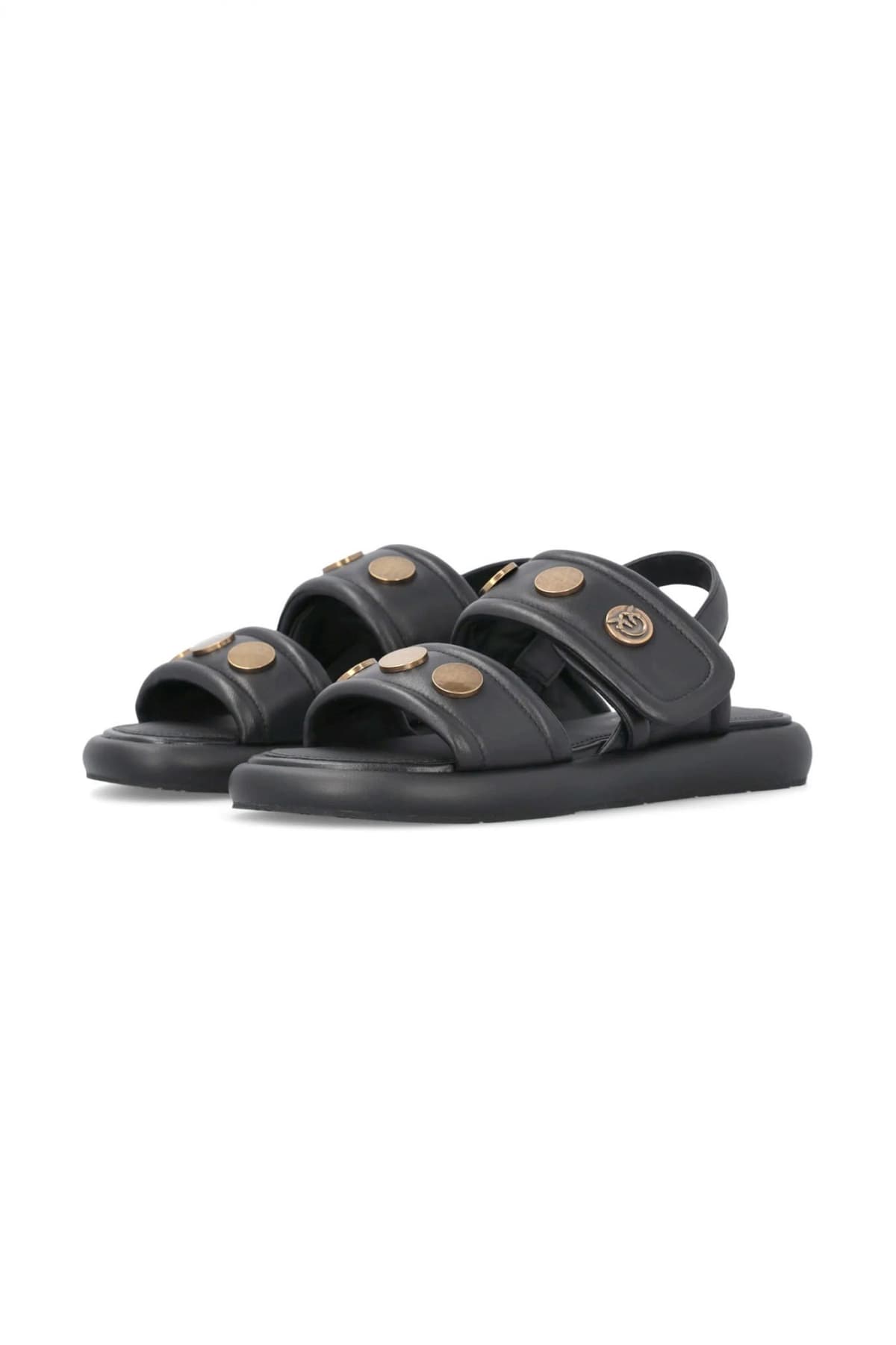 PINKO ΠΕΔΙΛΟ FIONA 01 - SANDAL NAPPA ΜΑΥΡΟ
