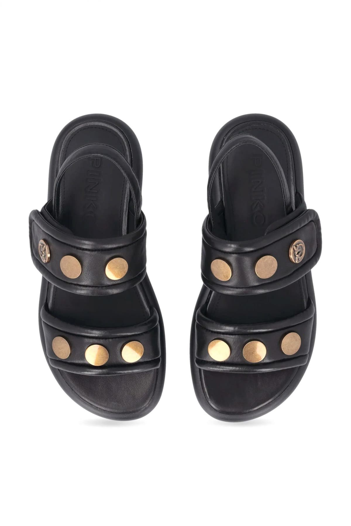 PINKO ΠΕΔΙΛΟ FIONA 01 - SANDAL NAPPA ΜΑΥΡΟ