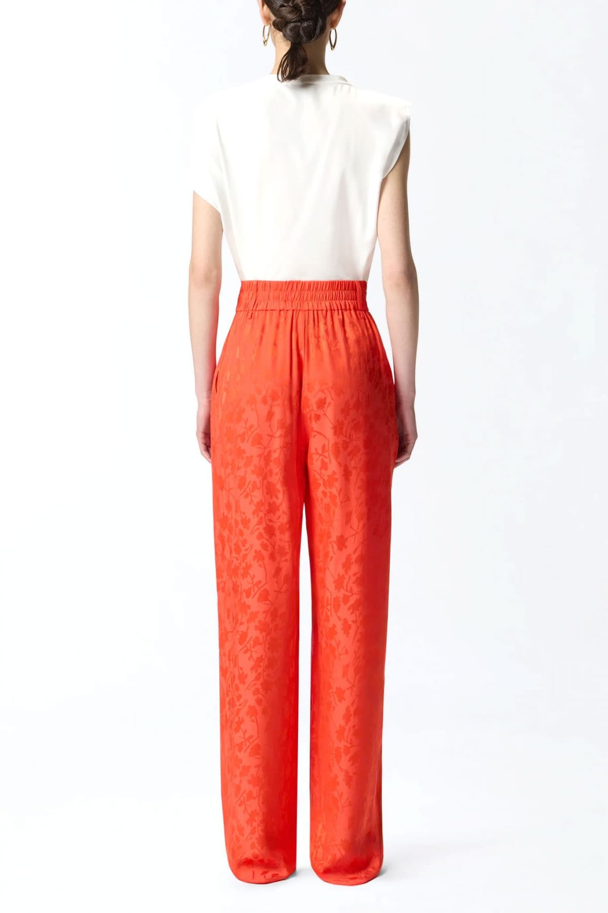 PINKO ΠΑΝΤΕΛΟΝΑ BEDONIA TROUSERS ΠΟΡΤΟΚΑΛΙ