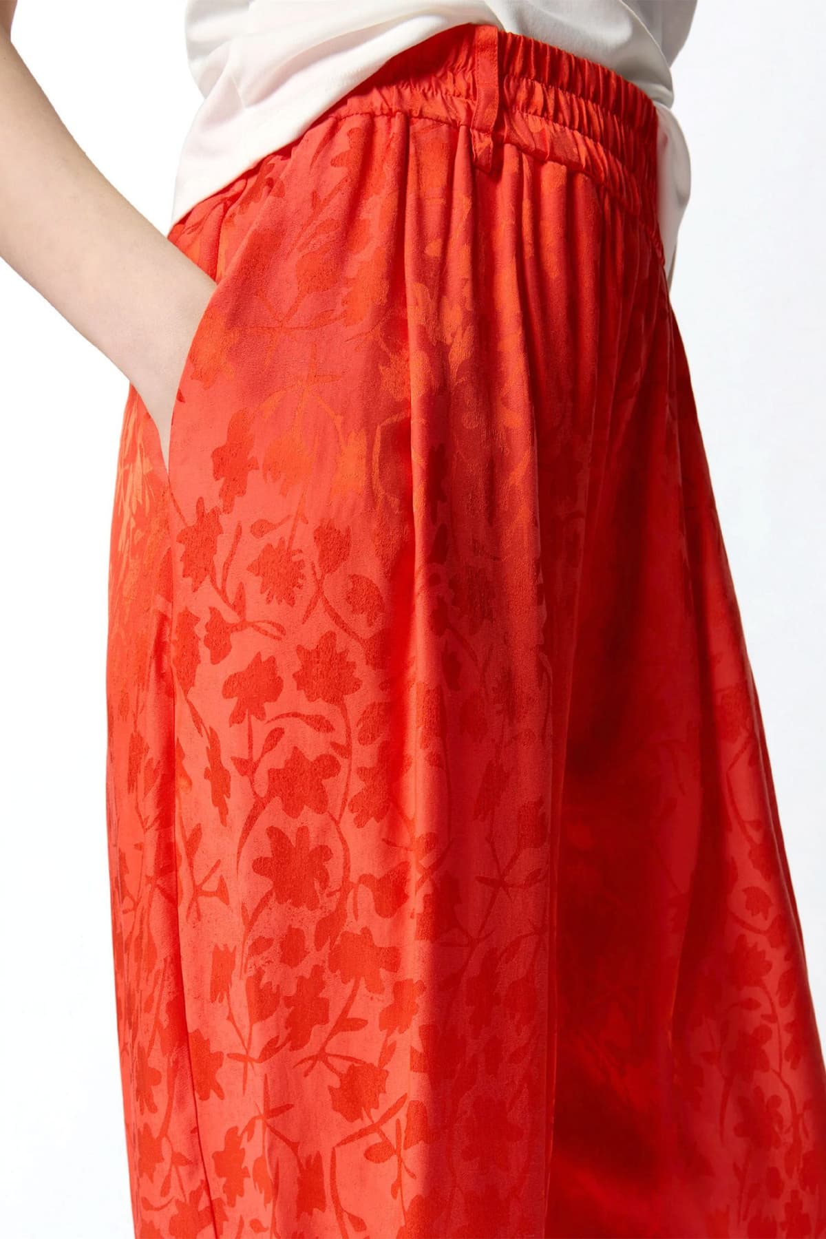 PINKO ΠΑΝΤΕΛΟΝΑ BEDONIA TROUSERS ΠΟΡΤΟΚΑΛΙ