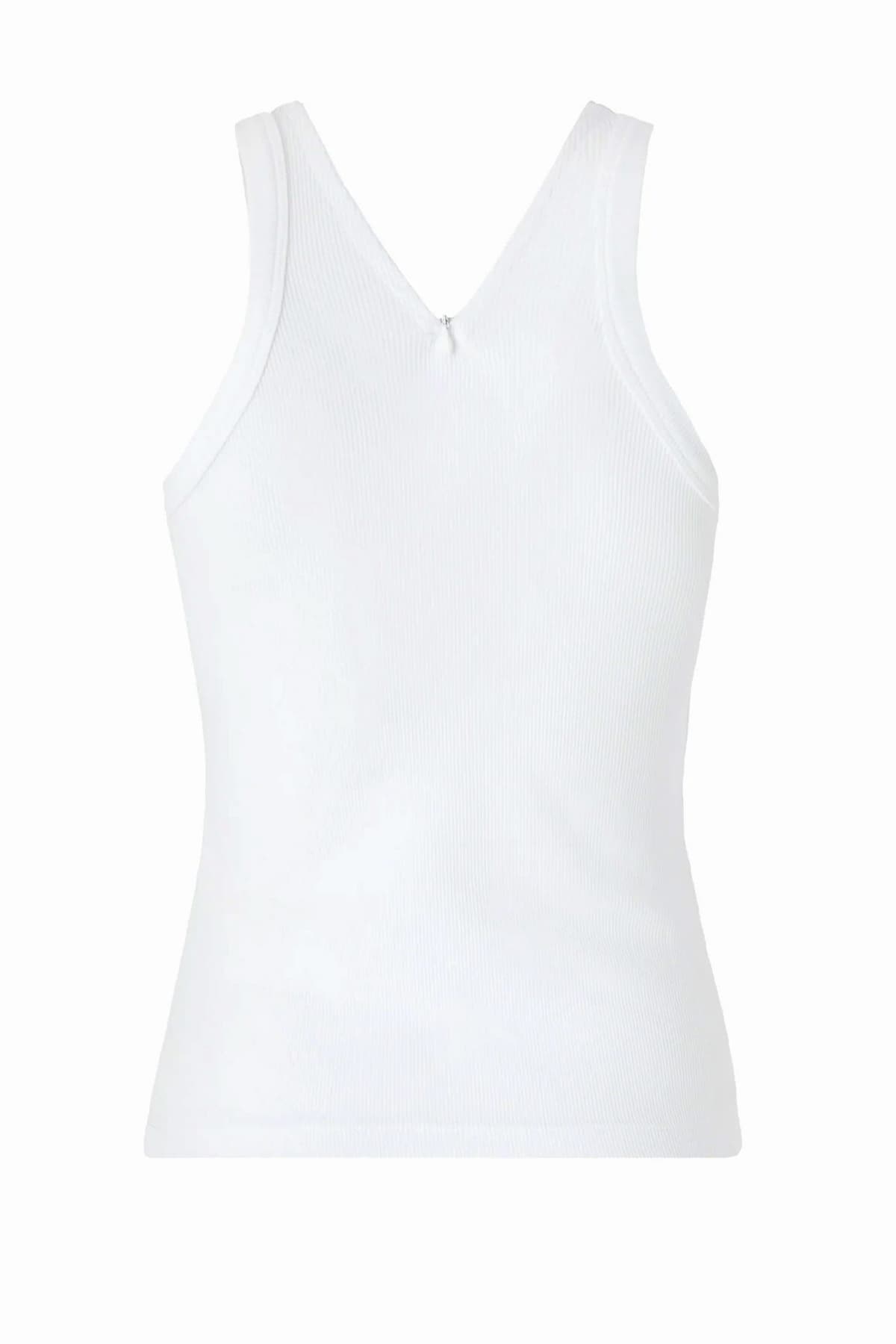 PINKO ΦΑΝΕΛΑΚΙ CYNAR (CURACAO) TANK TOP ΛΕΥΚΟ